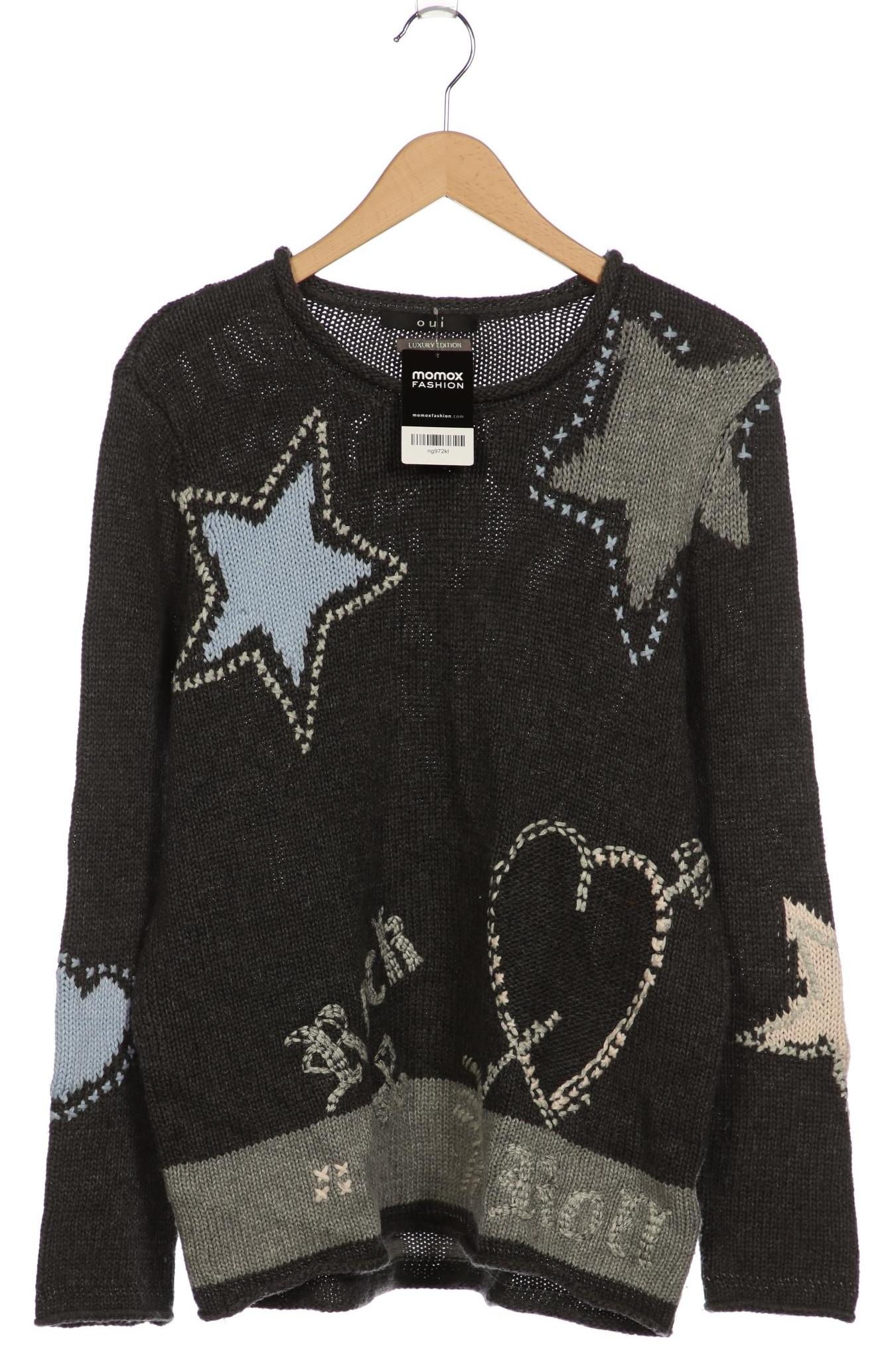 

Oui Damen Pullover, grau, Gr. 42