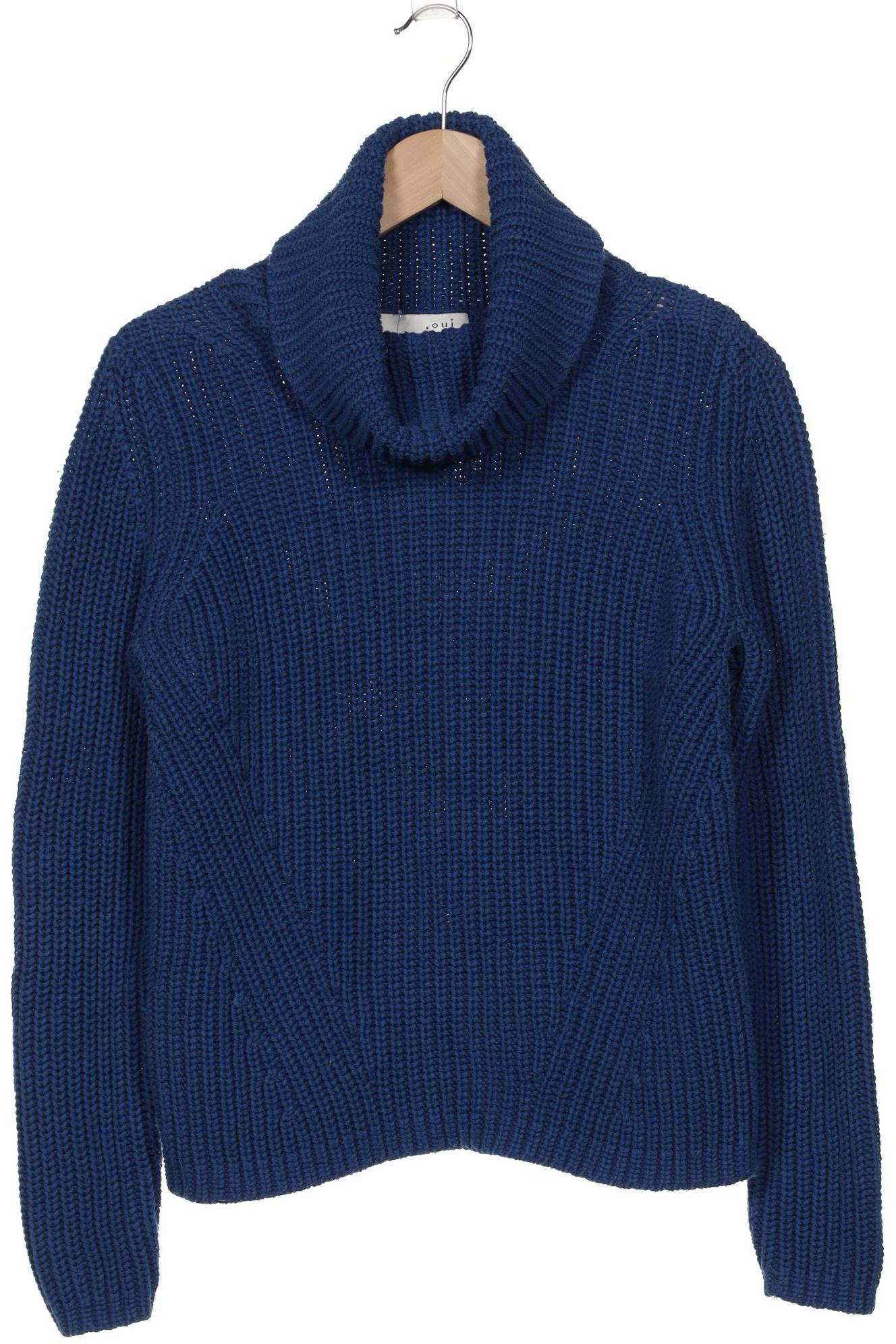 

Oui Damen Pullover, blau, Gr. 34