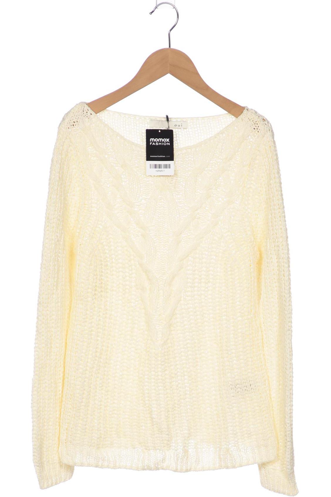 

Oui Damen Pullover, cremeweiß, Gr. 36