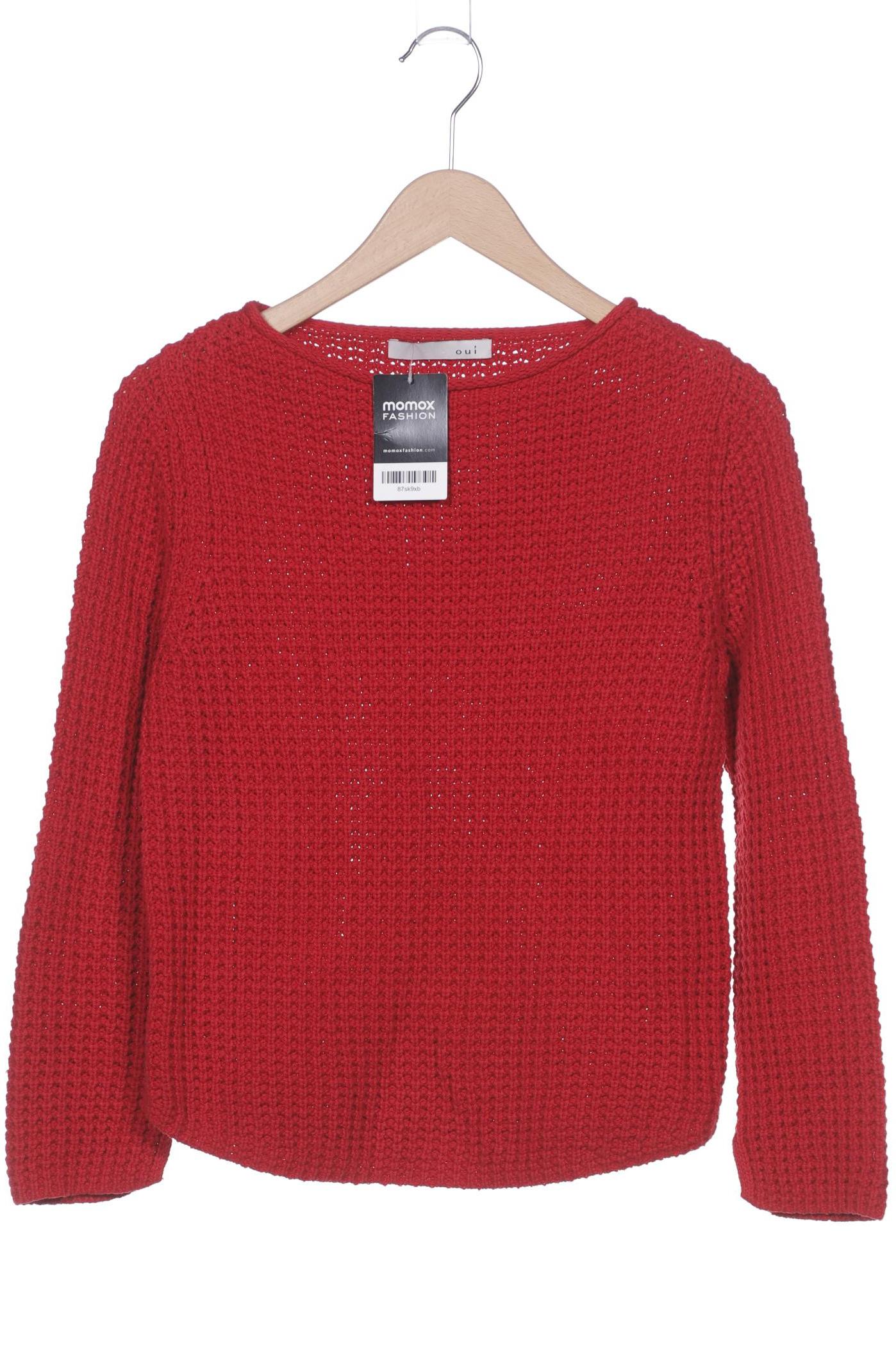 

Oui Damen Pullover, rot, Gr. 36
