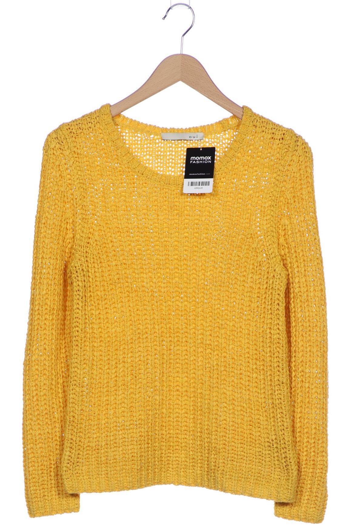 

Oui Damen Pullover, gelb, Gr. 34