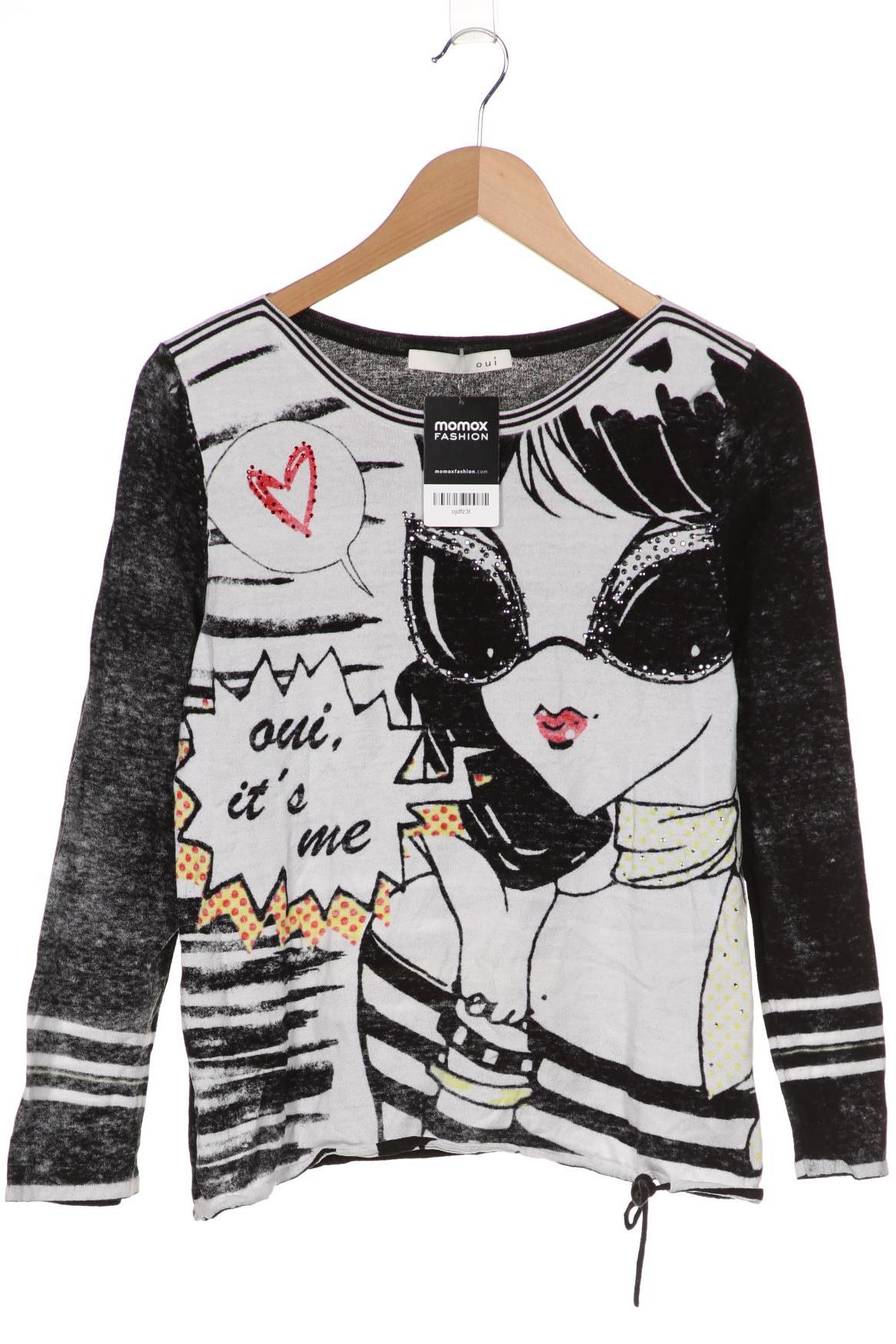 

Oui Damen Pullover, schwarz