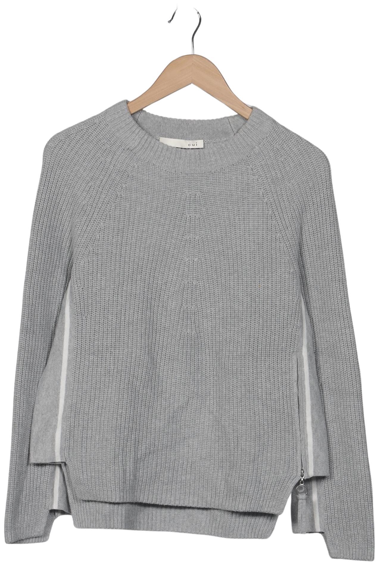 

Oui Damen Pullover, grau, Gr. 34