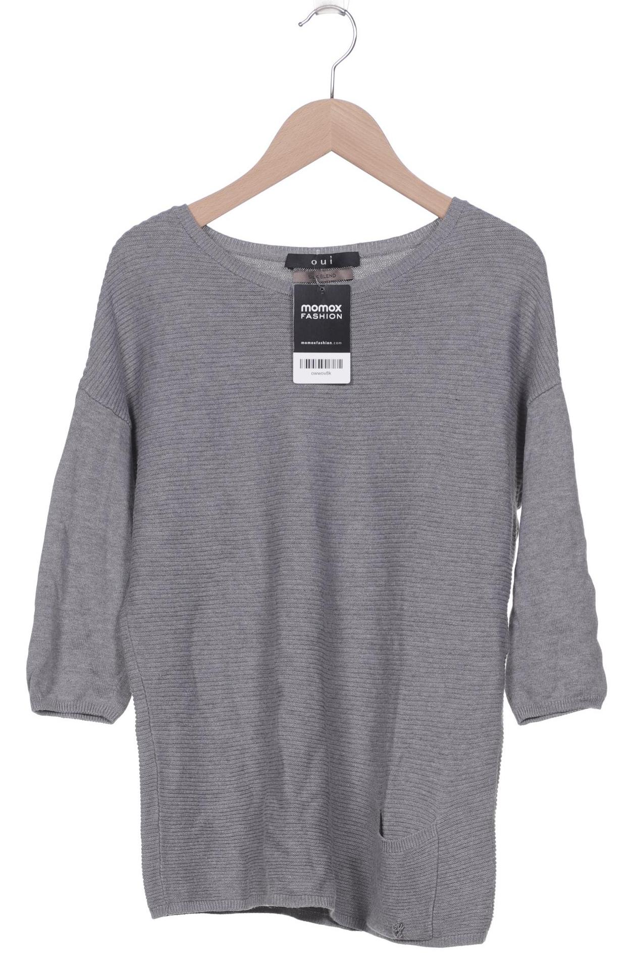 

Oui Damen Pullover, grau