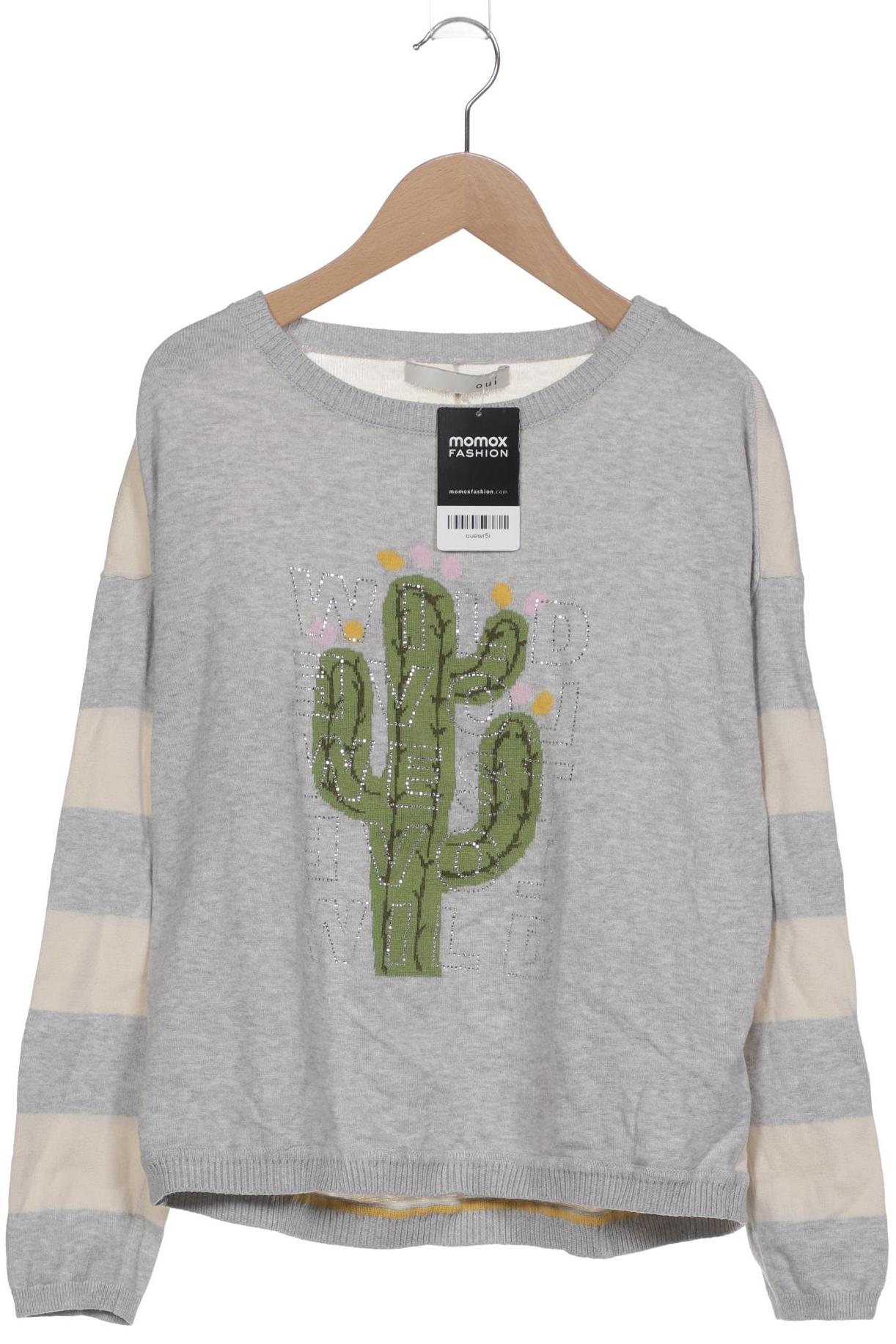 

Oui Damen Pullover, grau, Gr. 36