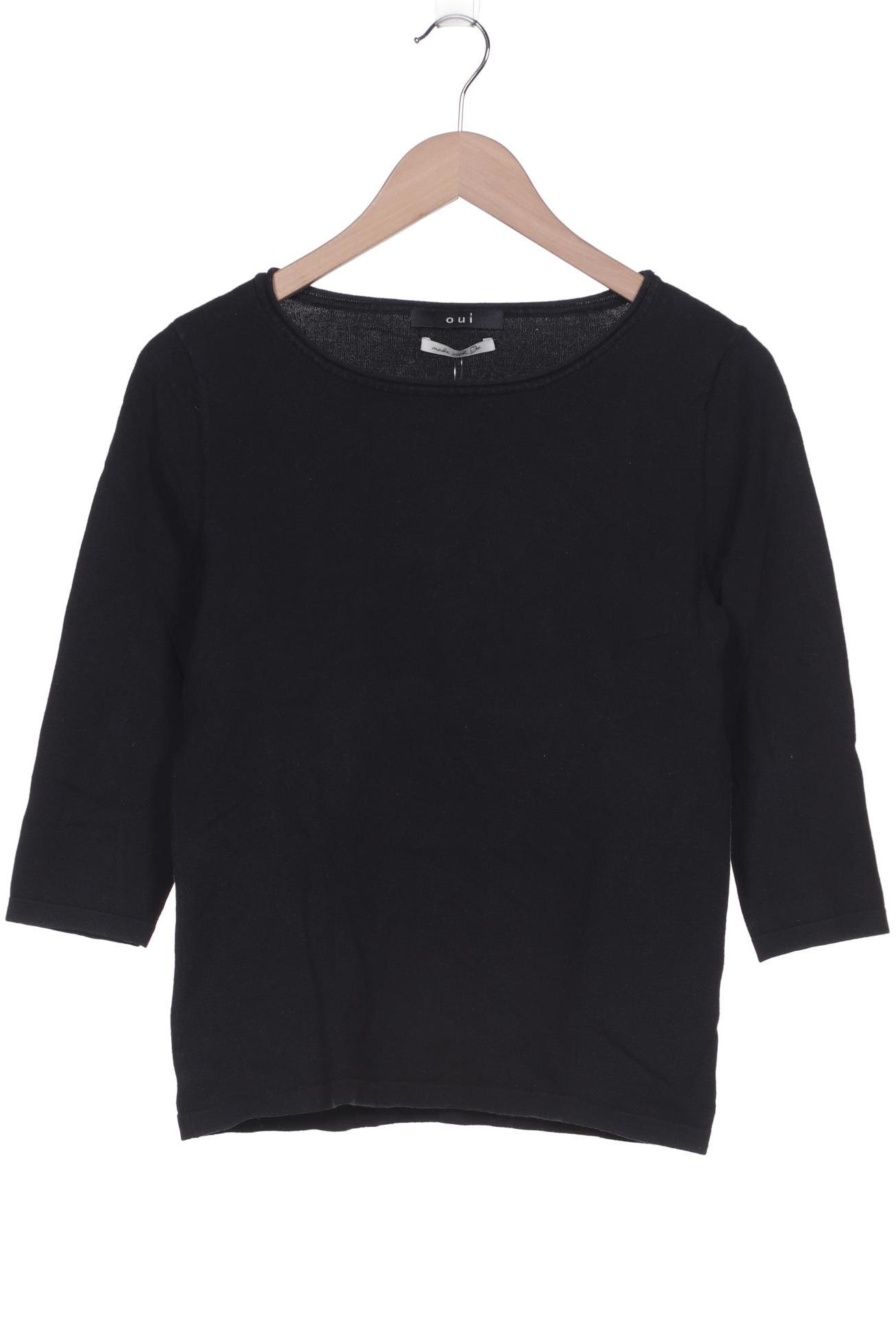 

Oui Damen Pullover, schwarz