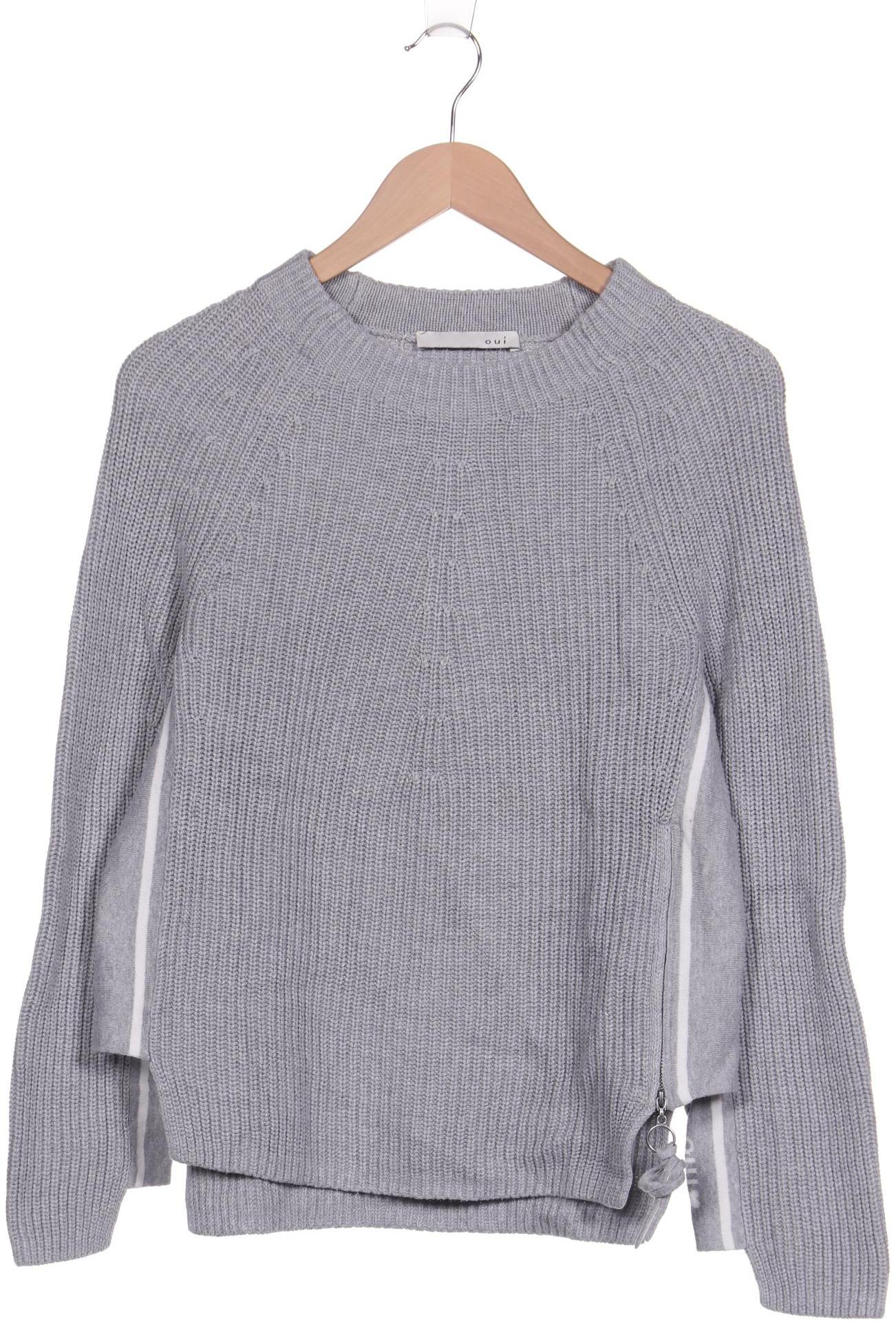 

Oui Damen Pullover, grau, Gr. 34