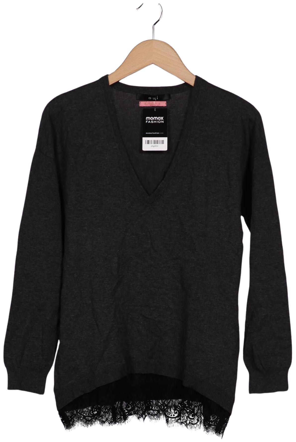 

Oui Damen Pullover, grau, Gr. 38