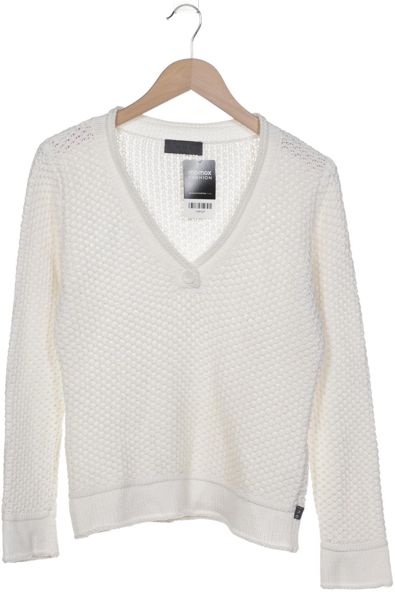 

Oui Damen Pullover, weiß, Gr. 38