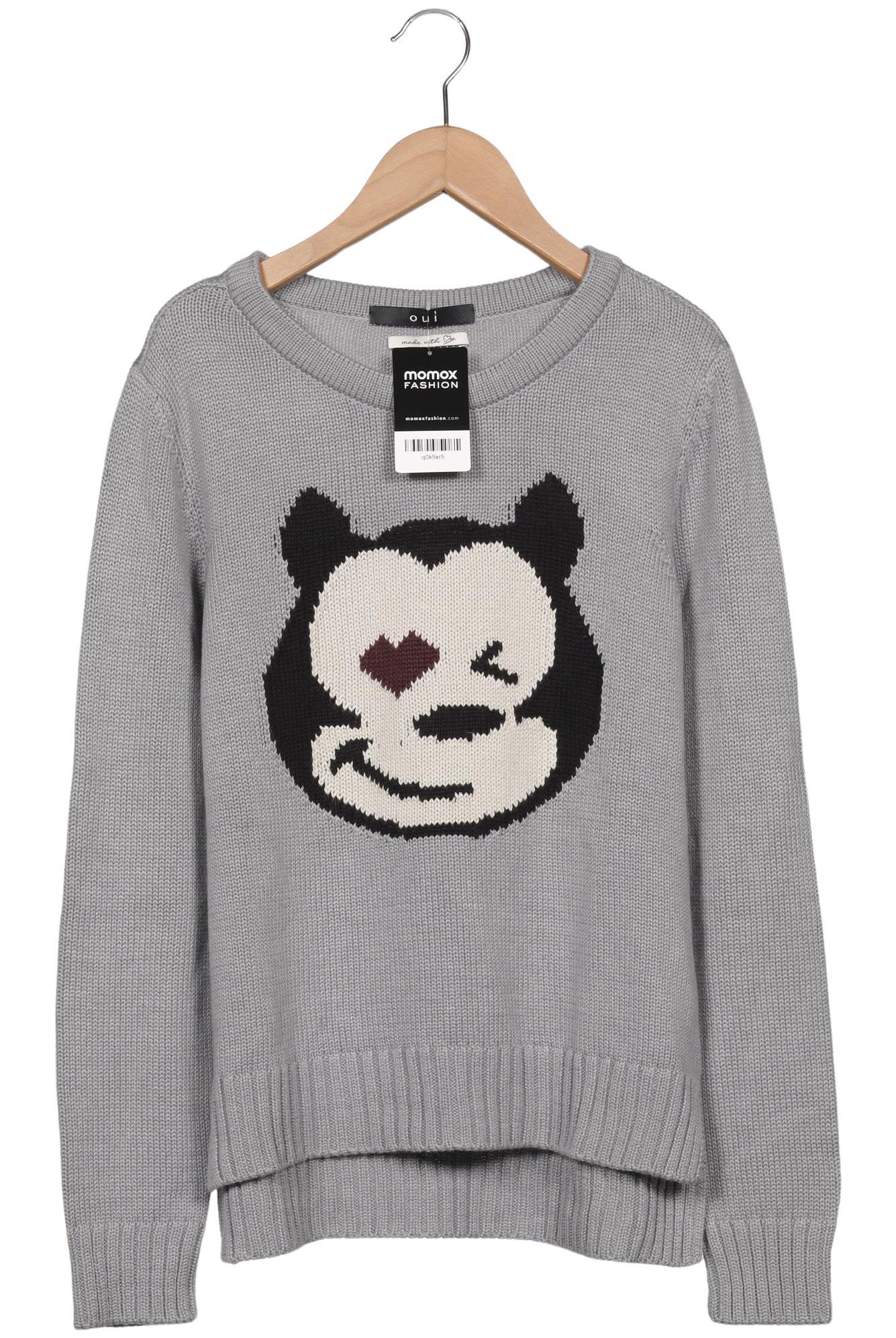 

Oui Damen Pullover, grau, Gr. 36