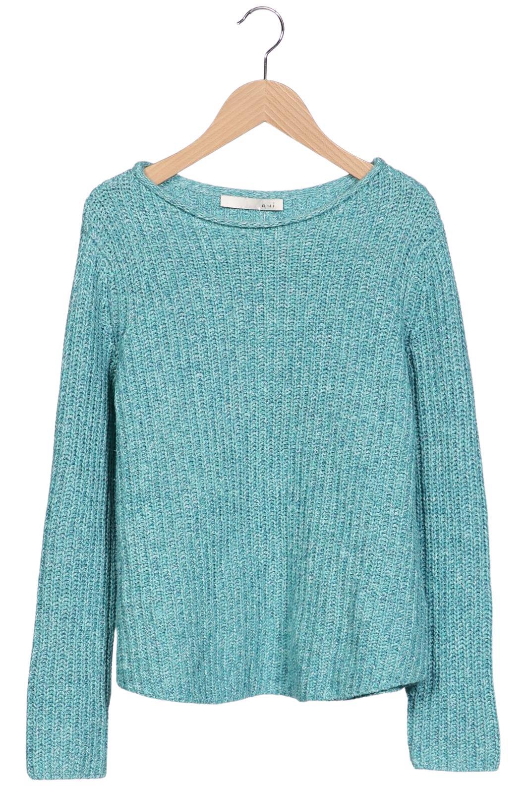 

Oui Damen Pullover, türkis, Gr. 40