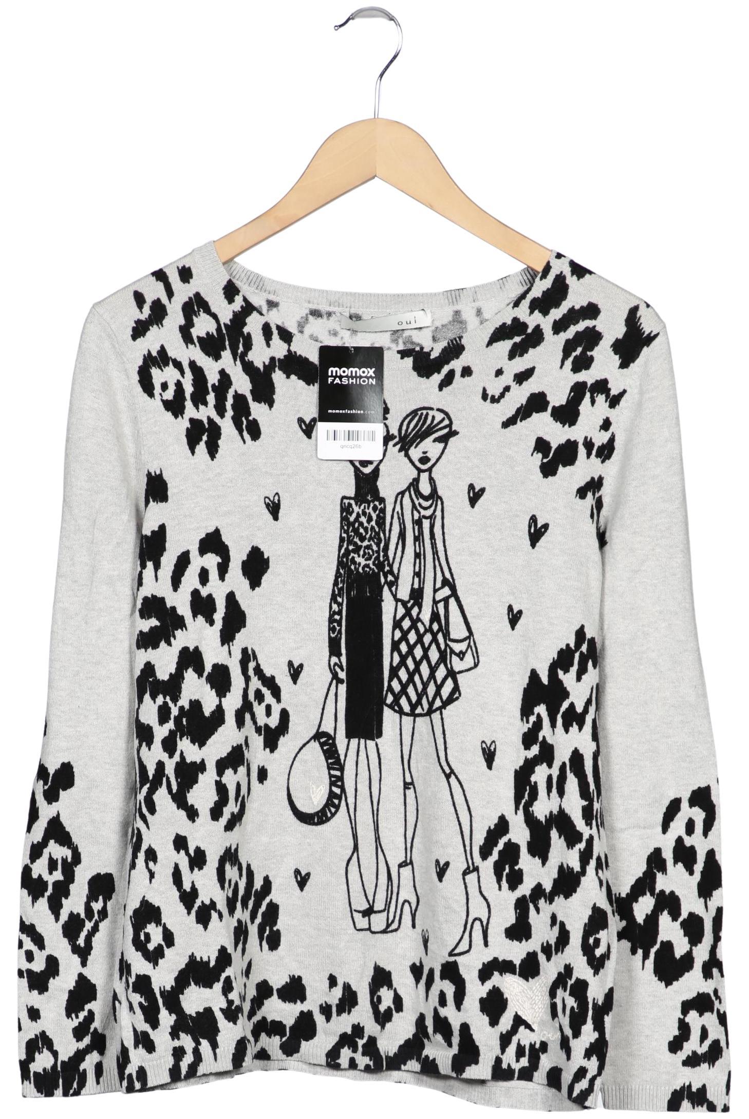 

Oui Damen Pullover, grau, Gr. 40