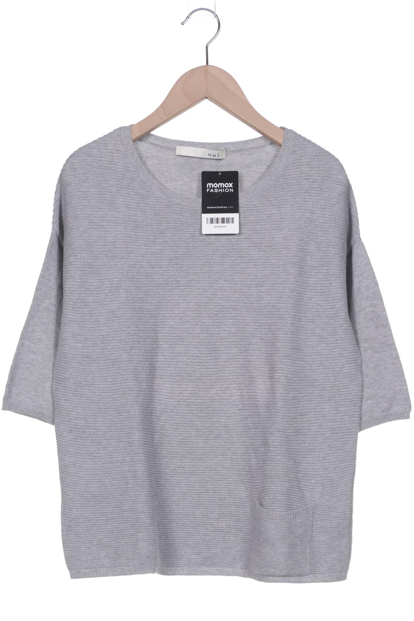 

Oui Damen Pullover, grau