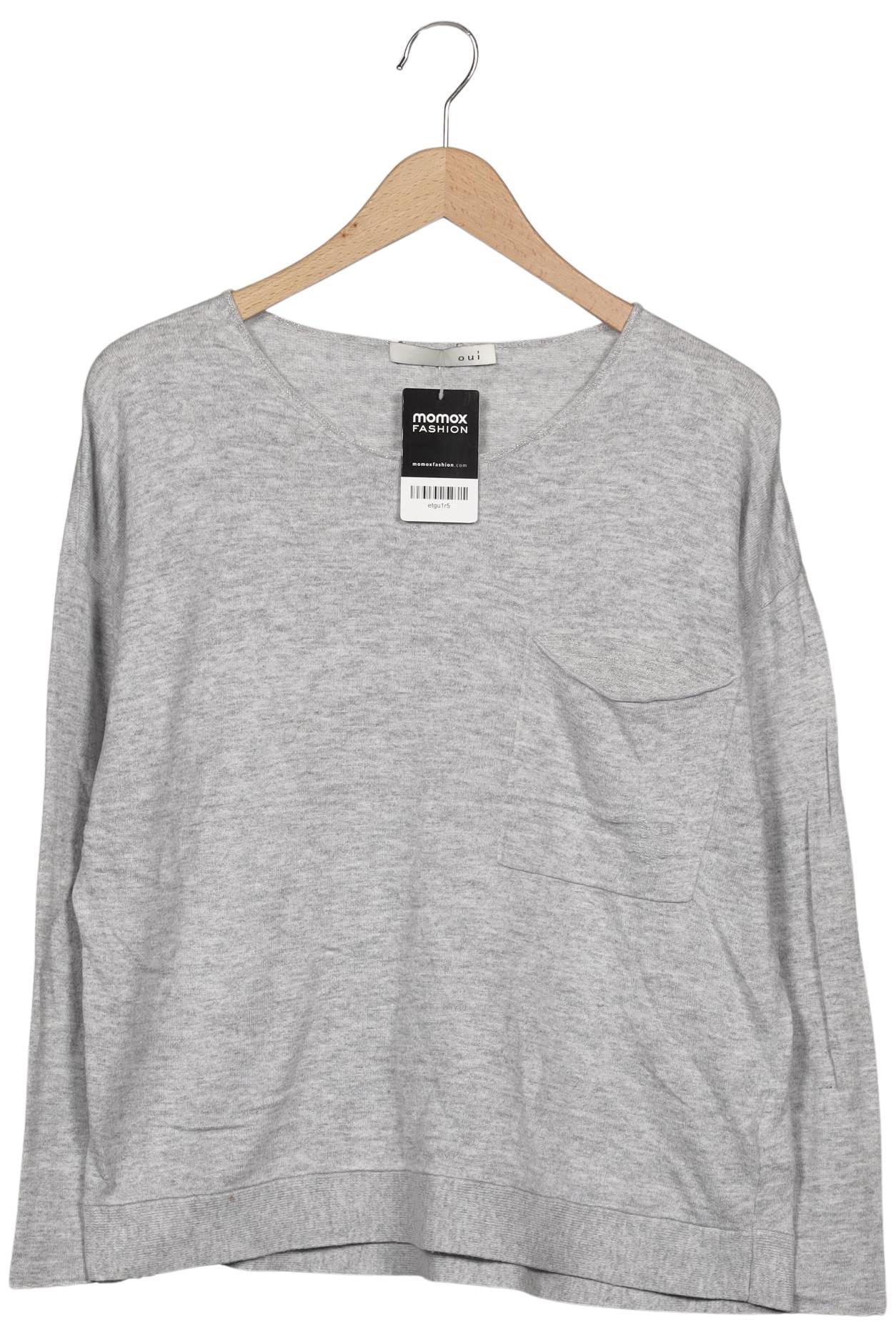 

Oui Damen Pullover, grau, Gr. 42