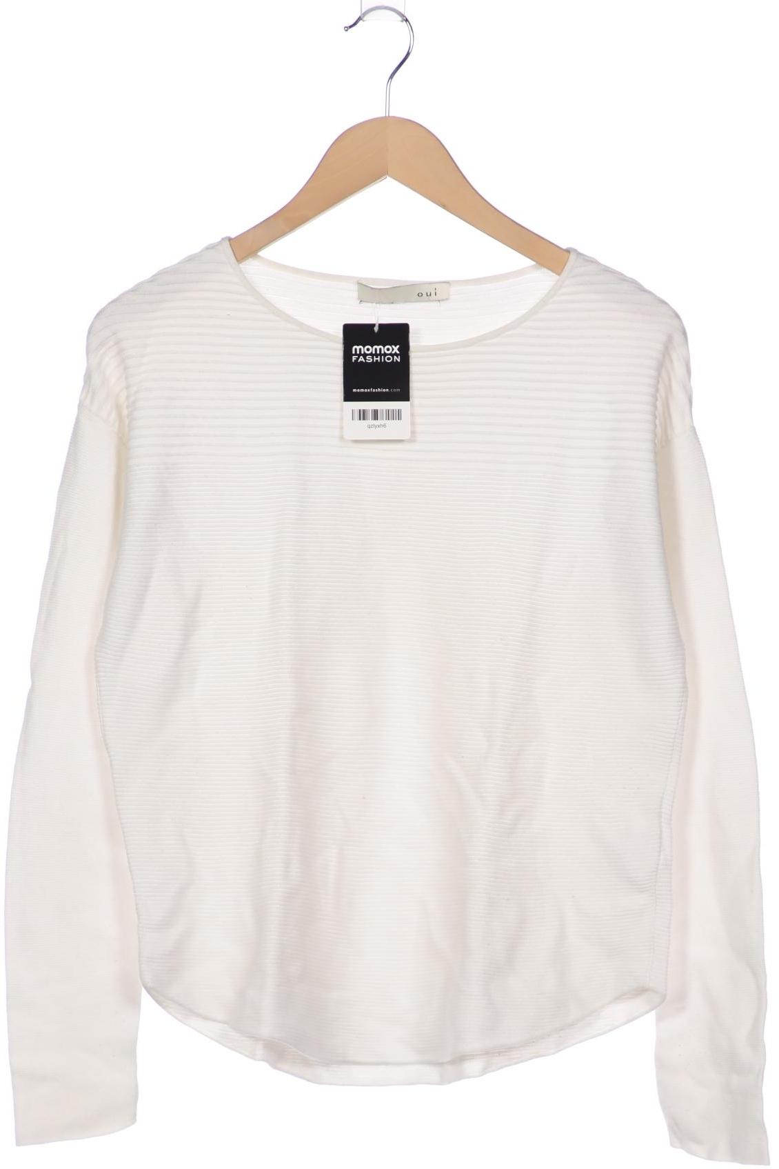 

Oui Damen Pullover, weiß, Gr. 40