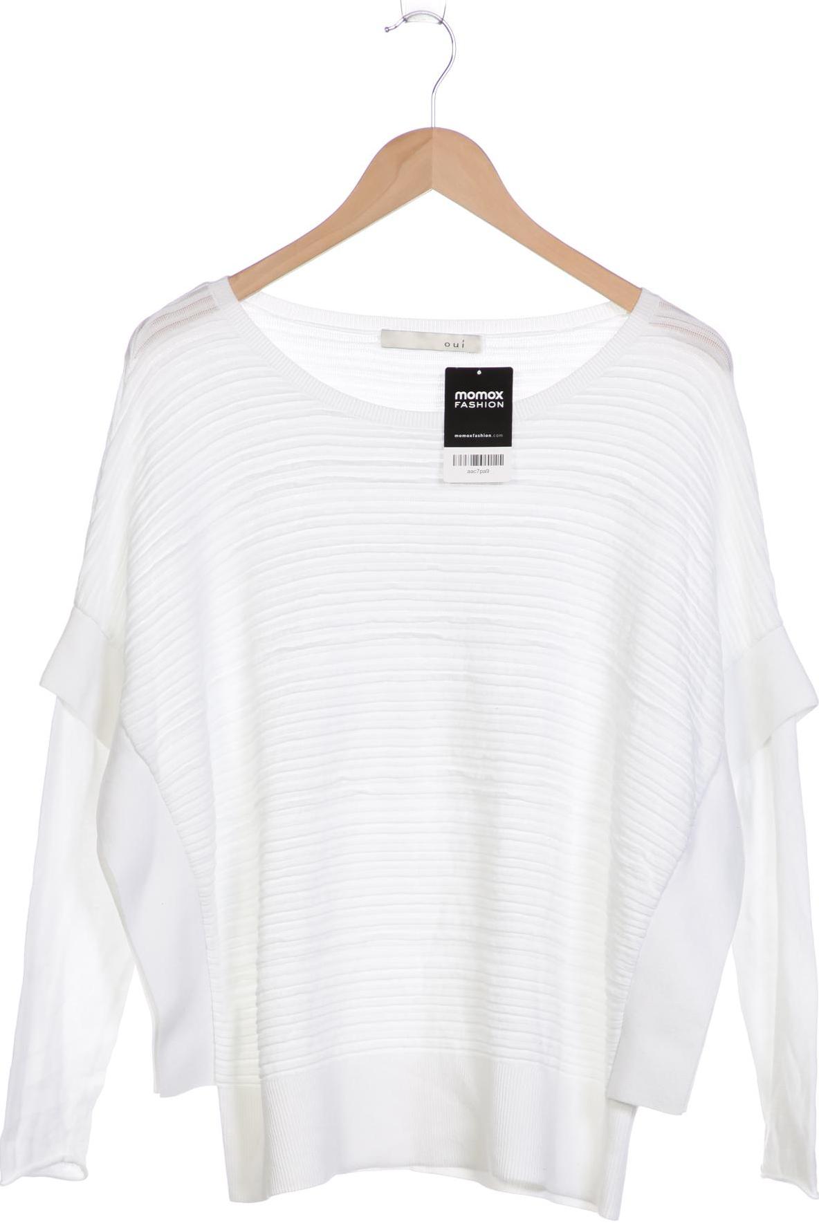 

Oui Damen Pullover, weiß, Gr. 38