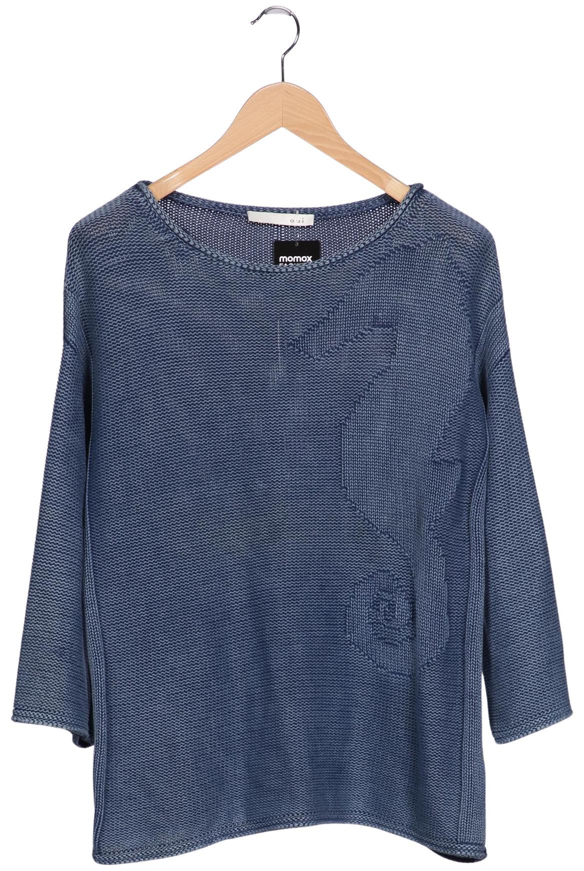 

Oui Damen Pullover, blau, Gr. 42