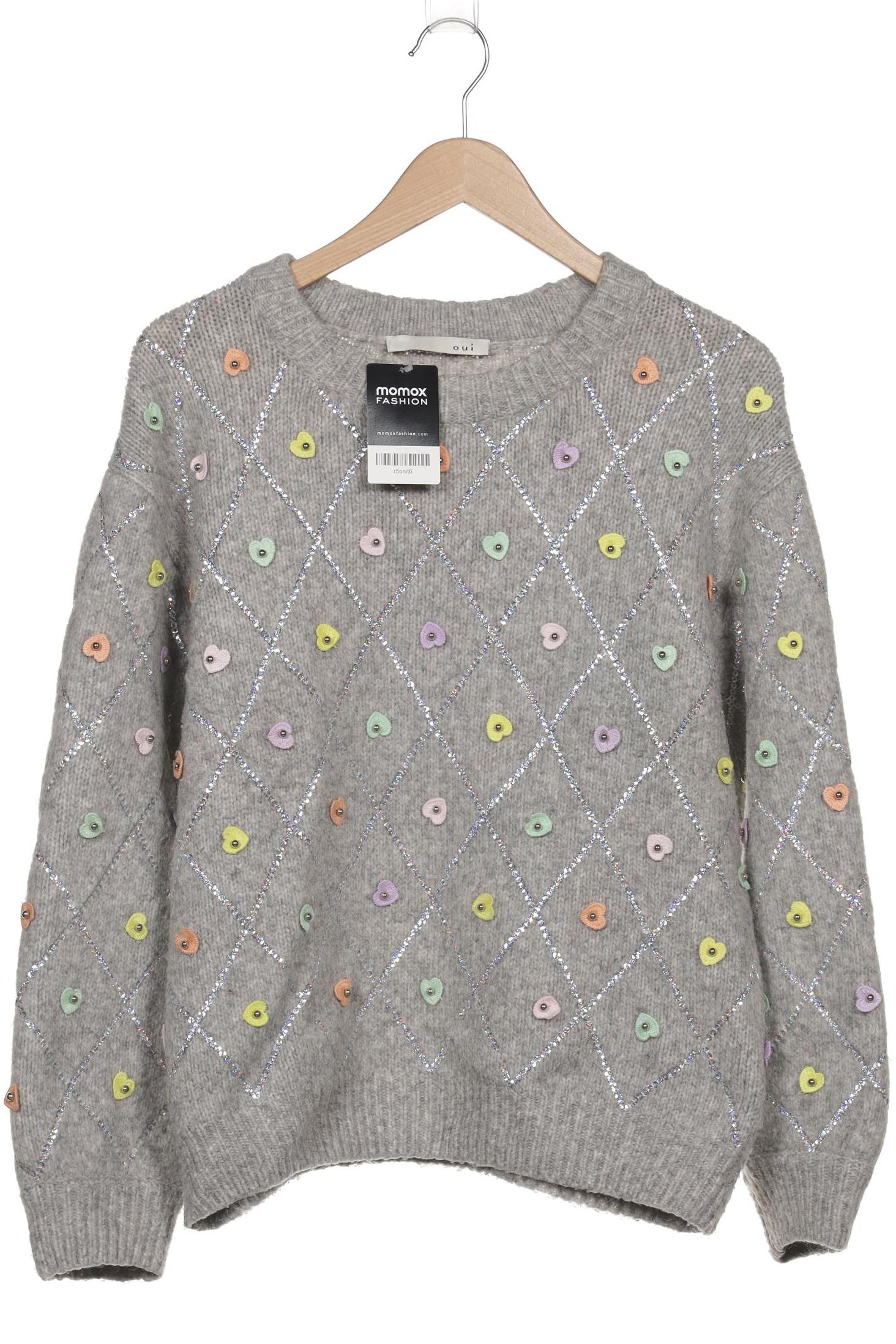 

Oui Damen Pullover, grau, Gr. 42