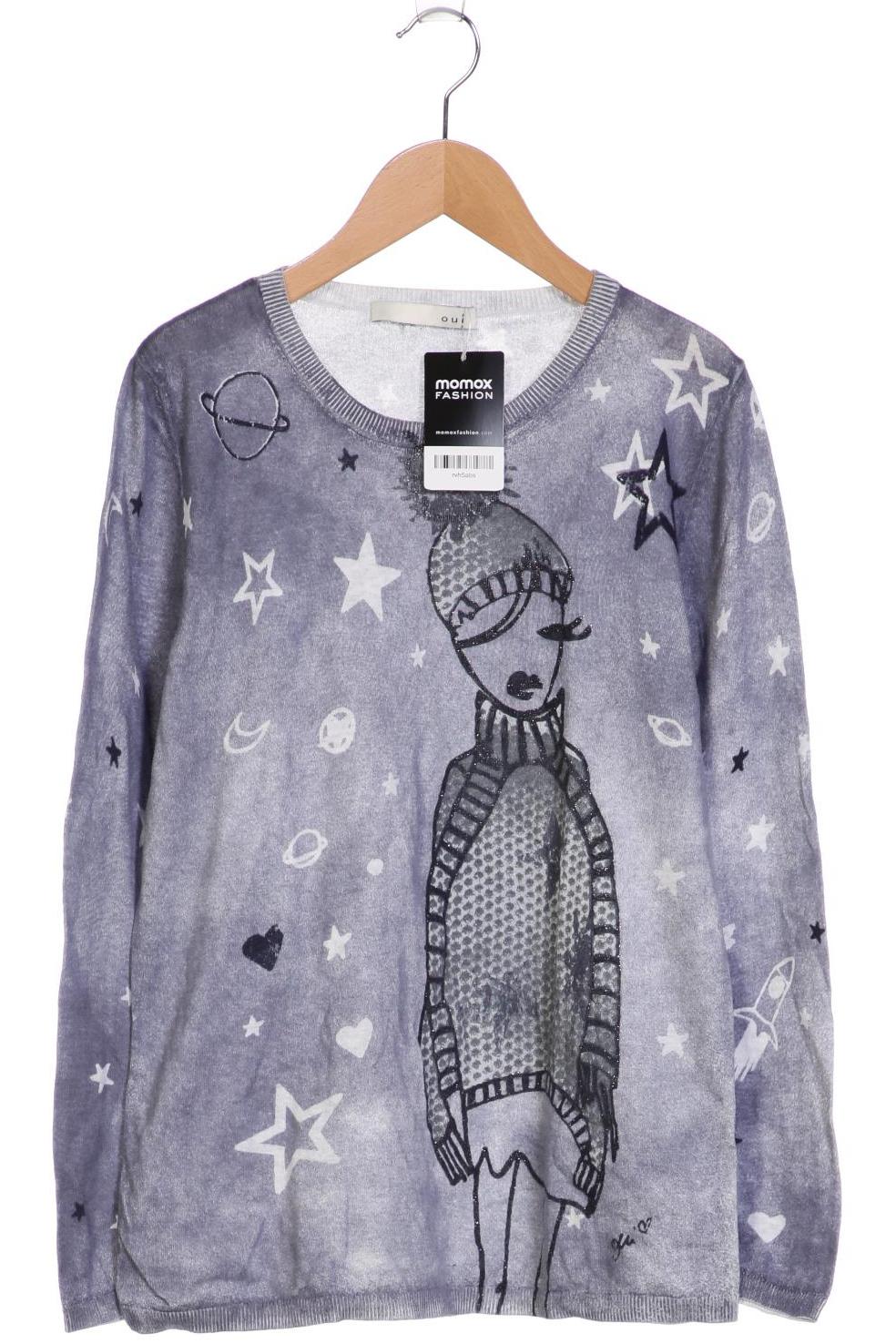 

Oui Damen Pullover, blau, Gr. 40