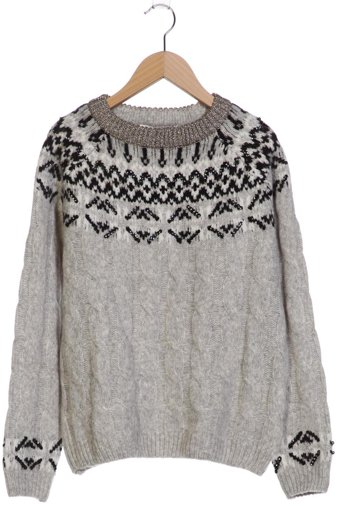 

Oui Damen Pullover, grau, Gr. 34