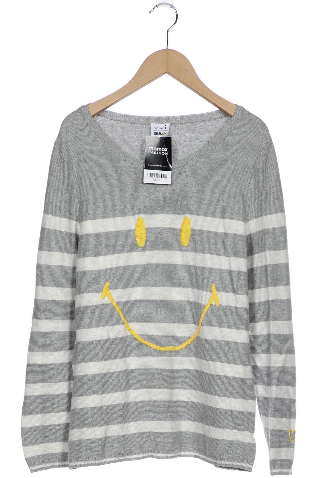 

Oui Damen Pullover, grau