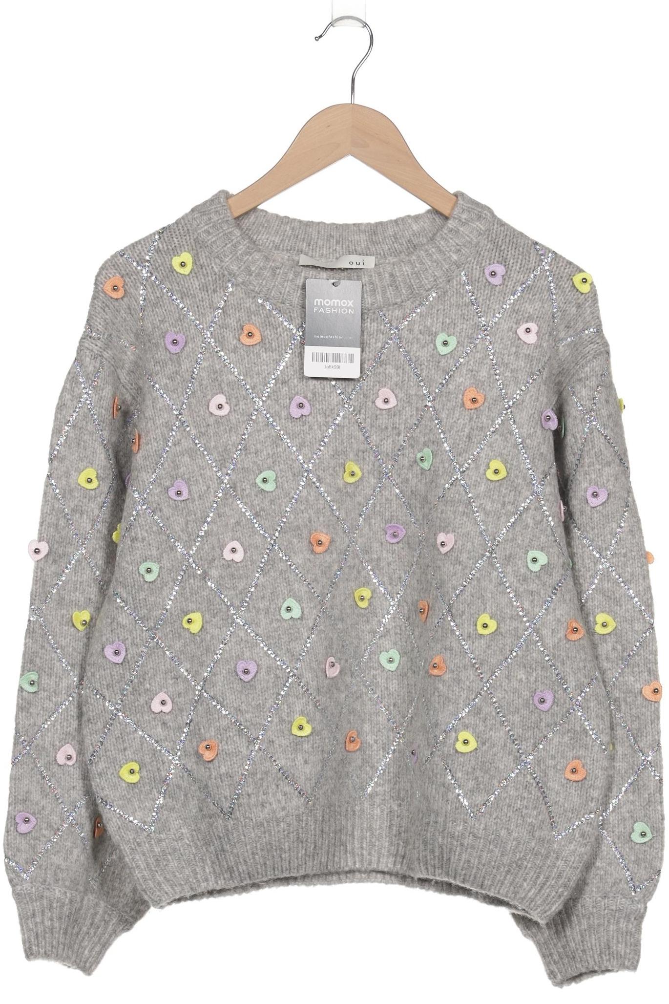 

Oui Damen Pullover, grau, Gr. 38
