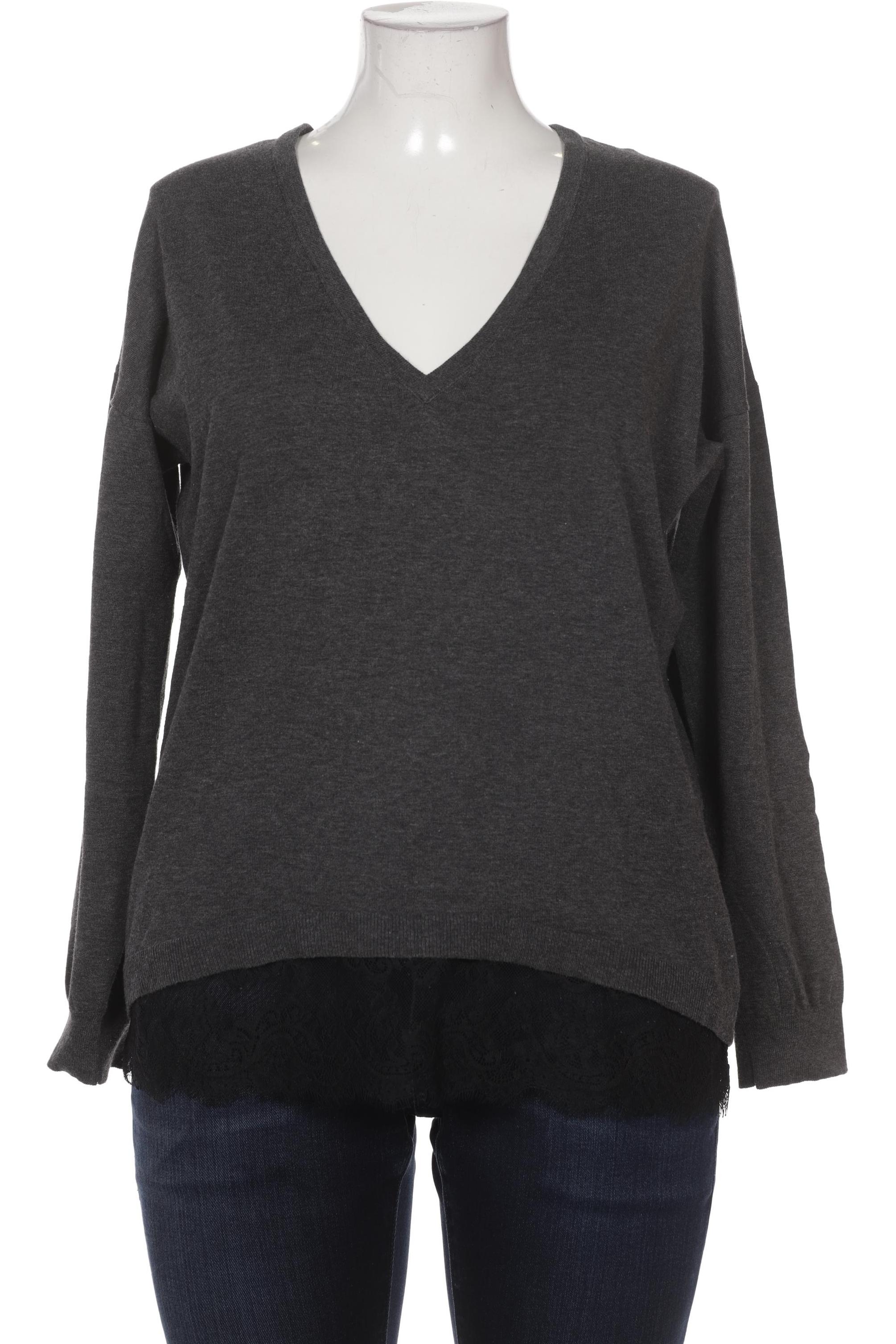 

Oui Damen Pullover, grau, Gr. 42
