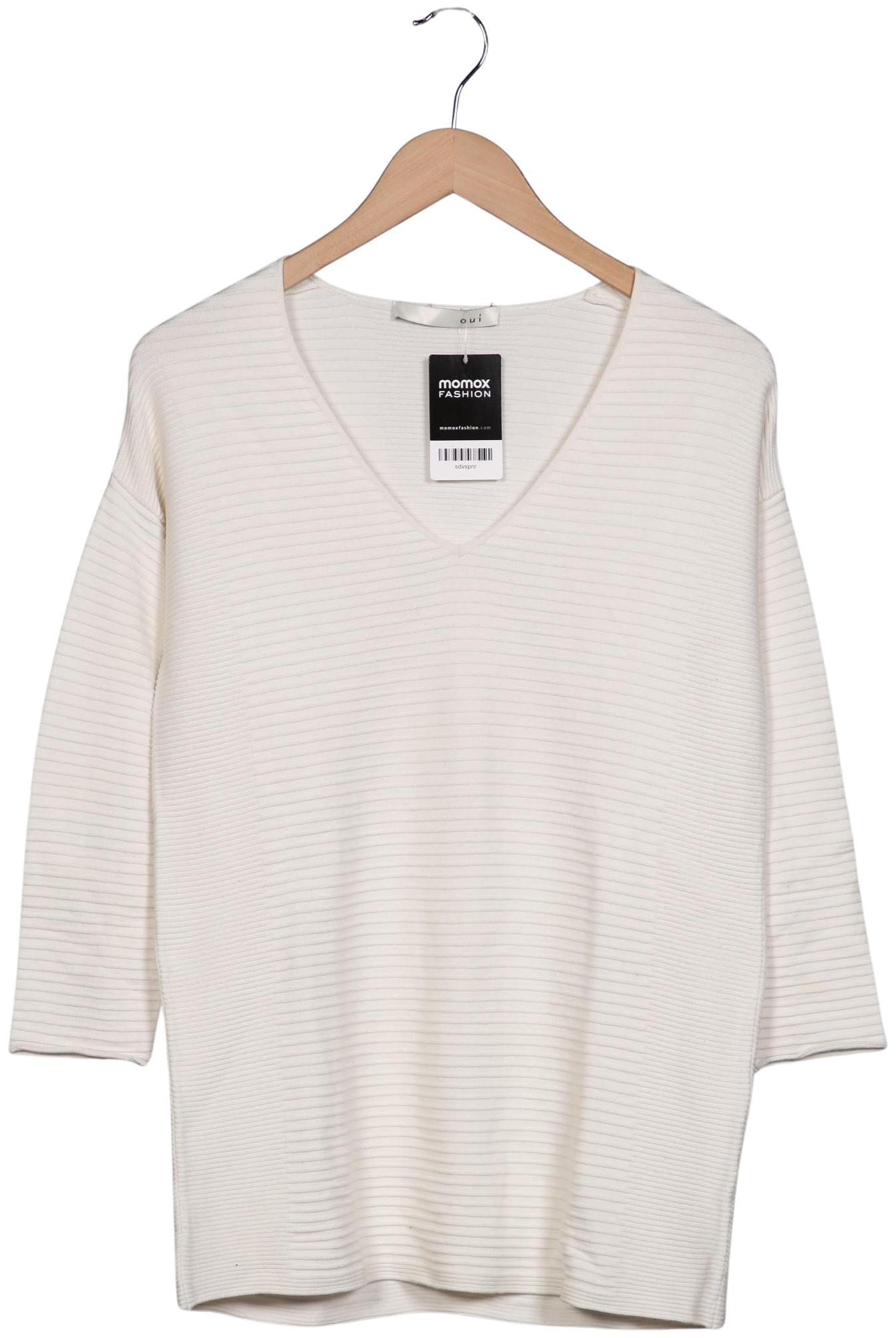 

Oui Damen Pullover, cremeweiß, Gr. 36