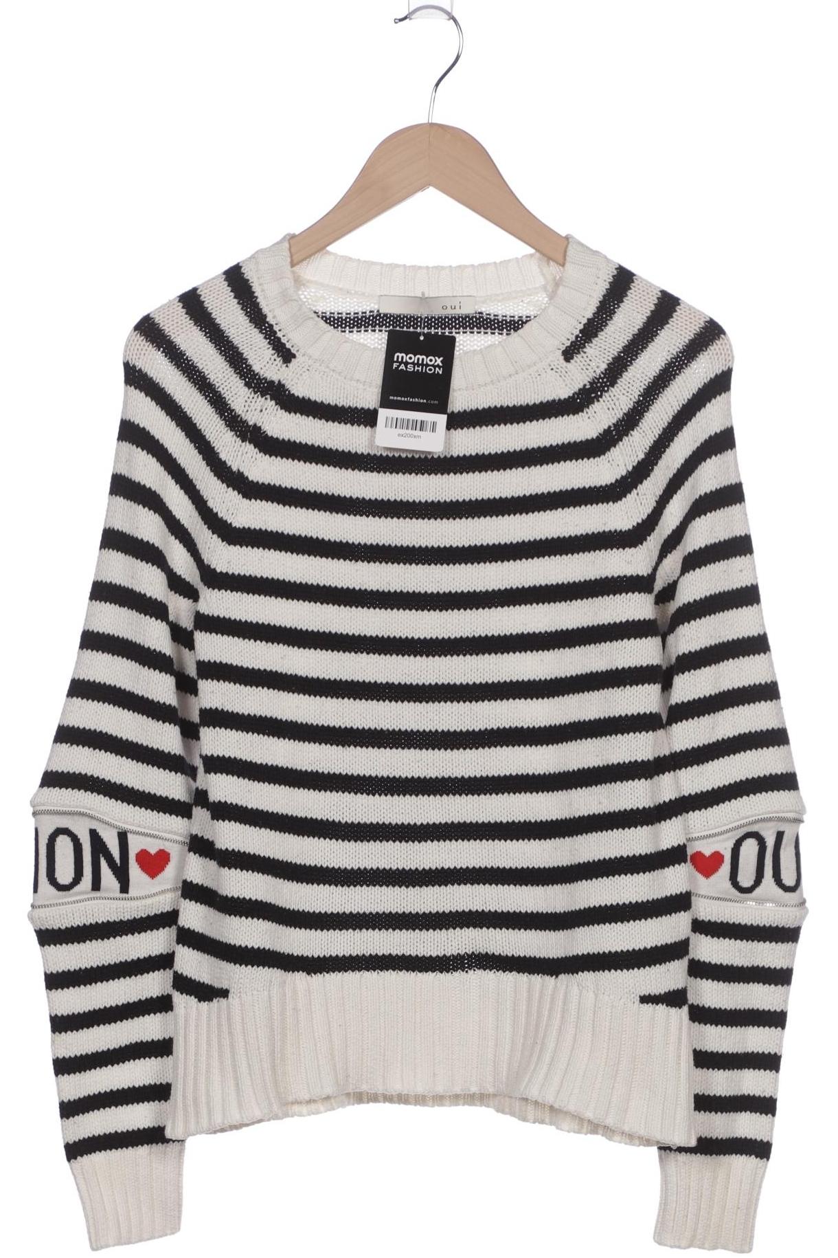 

Oui Damen Pullover, weiß, Gr. 38