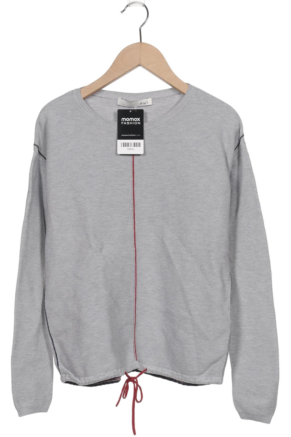 

Oui Damen Pullover, grau, Gr. 34