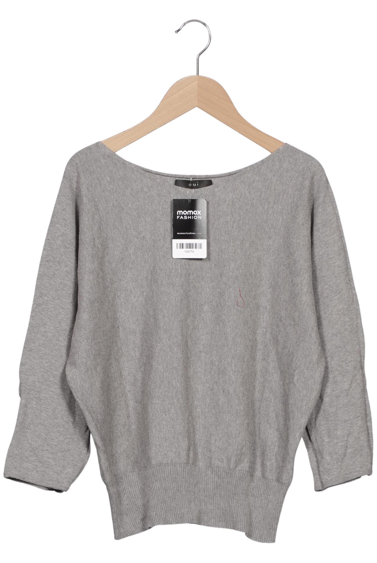 

Oui Damen Pullover, grau, Gr. 34