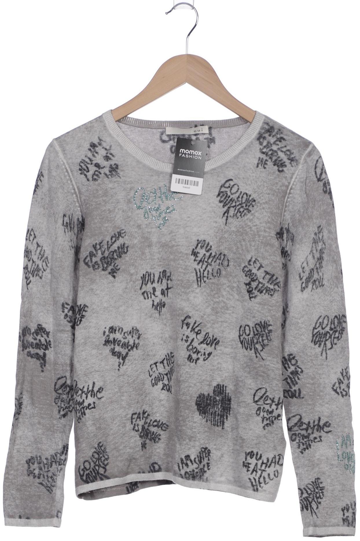 

Oui Damen Pullover, grau, Gr. 40