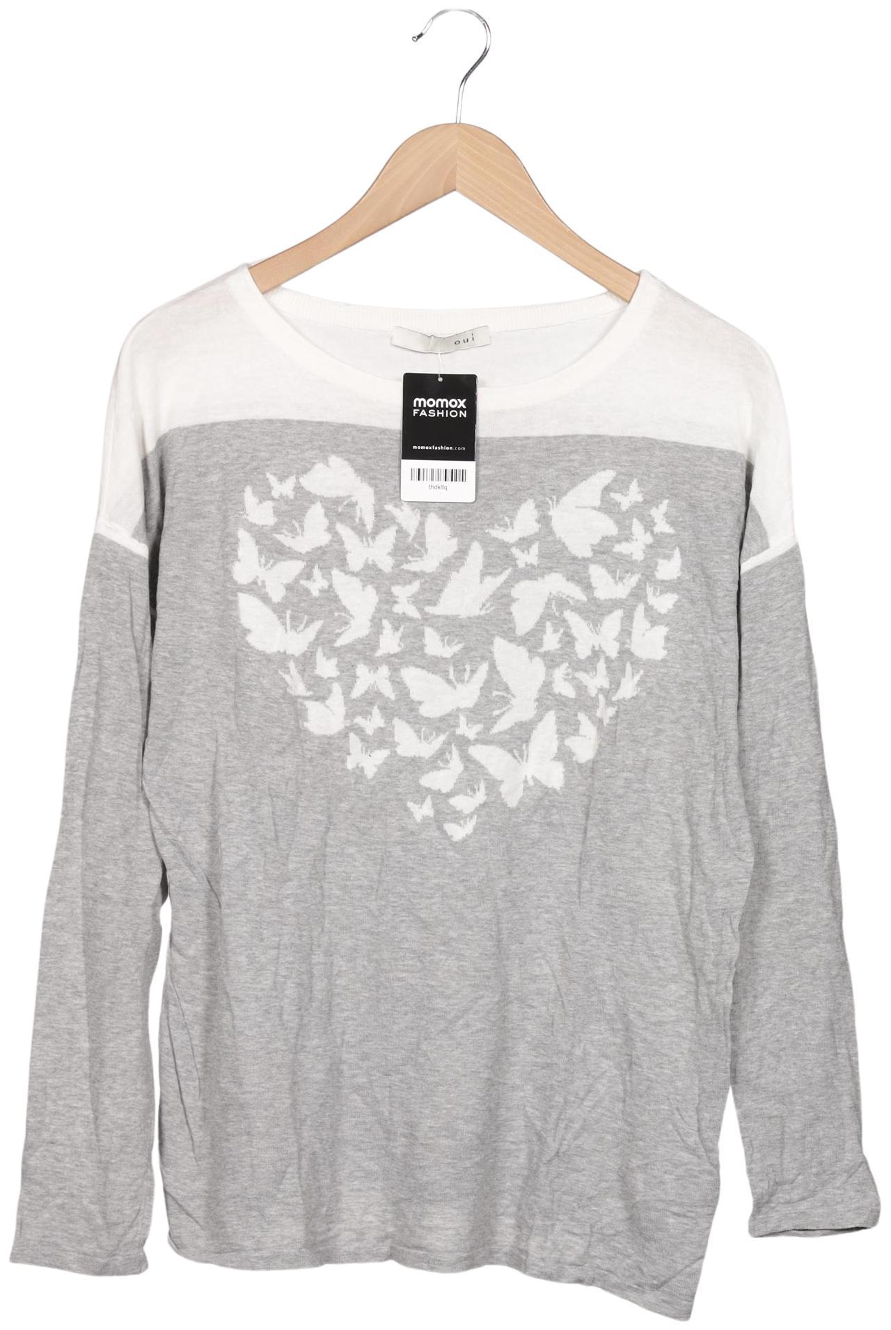 

Oui Damen Pullover, grau, Gr. 40