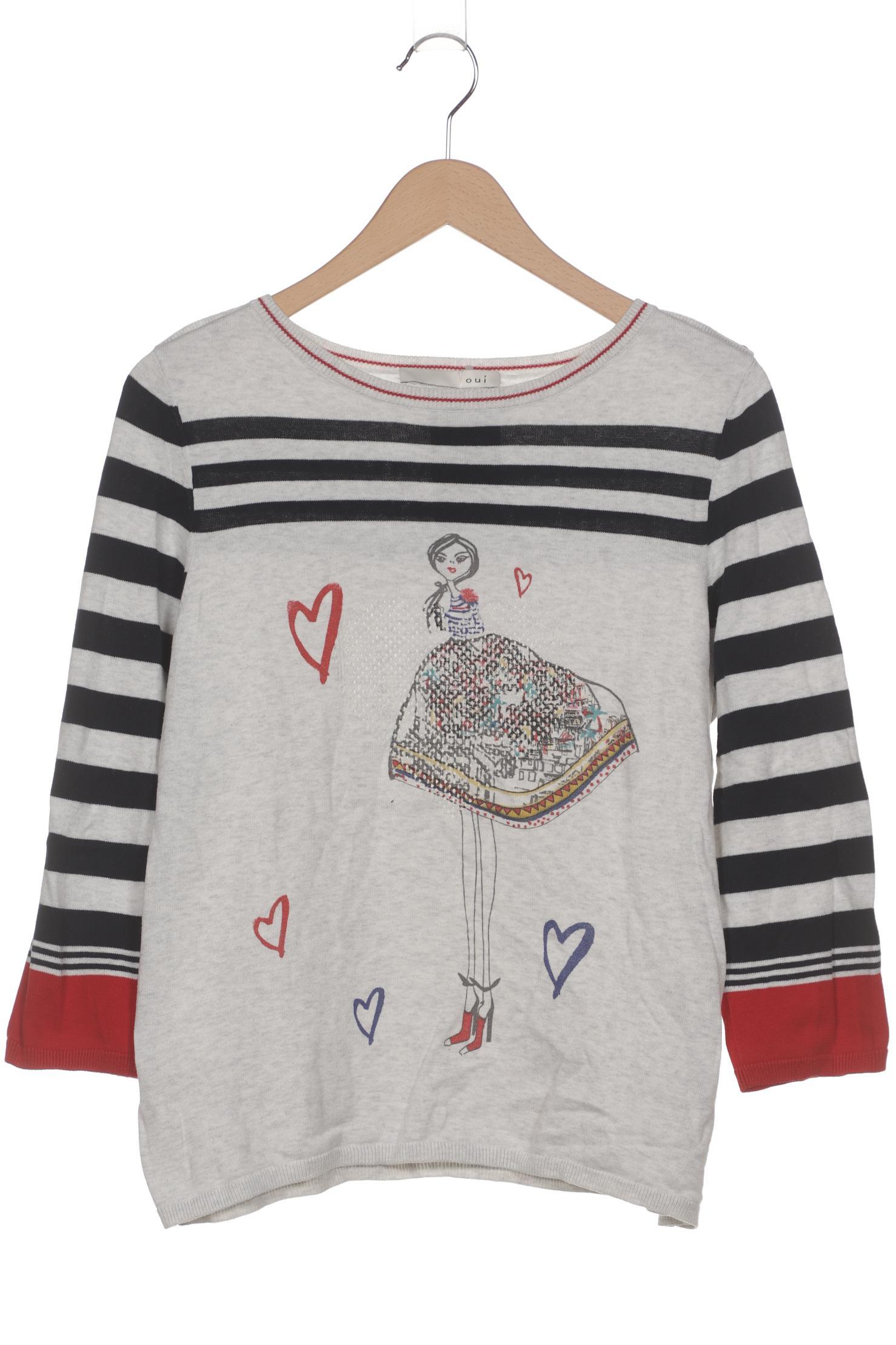 

Oui Damen Pullover, grau, Gr. 42