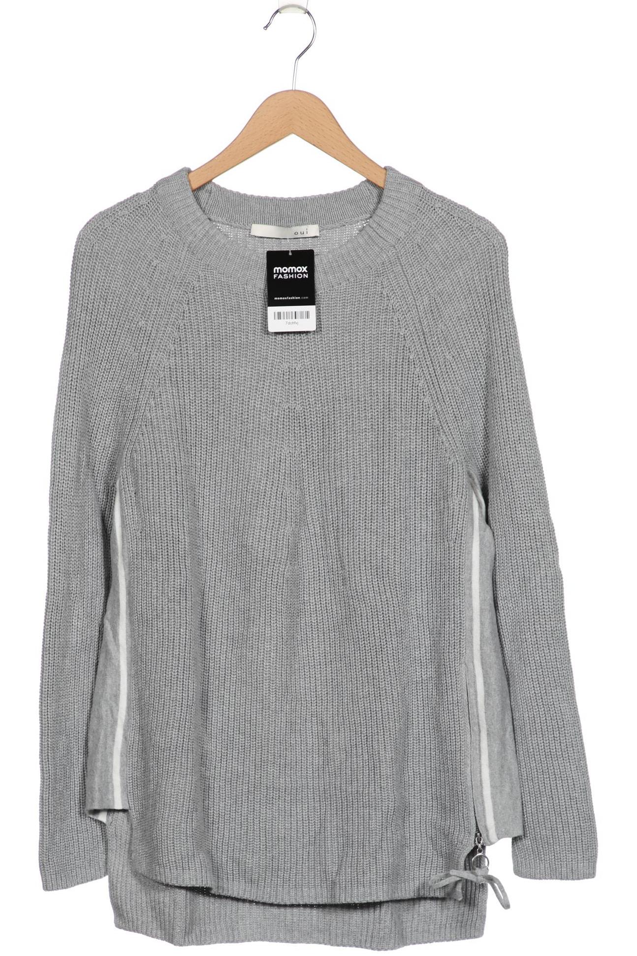 

Oui Damen Pullover, grau