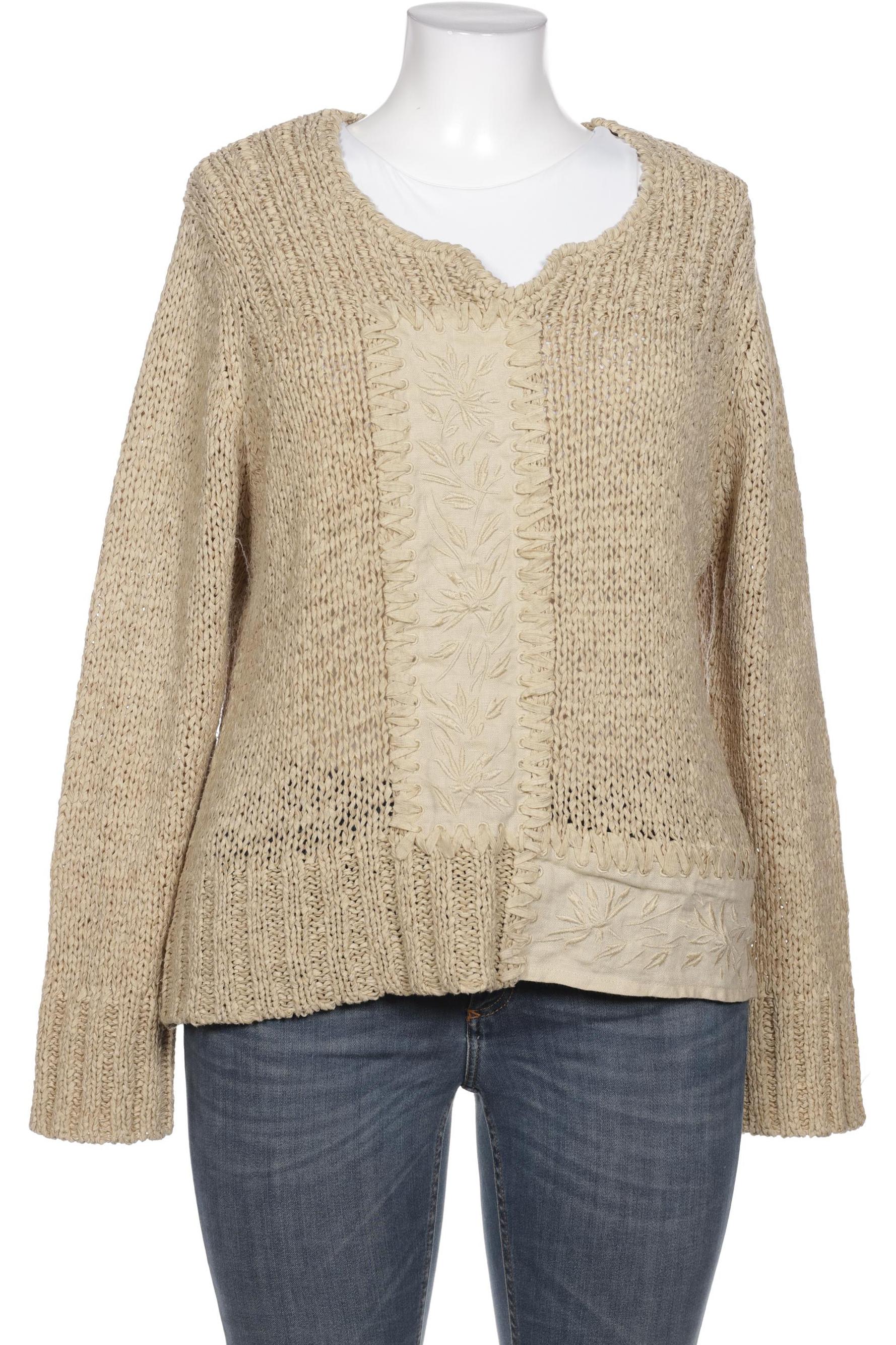 

Oui Damen Pullover, beige, Gr. 44