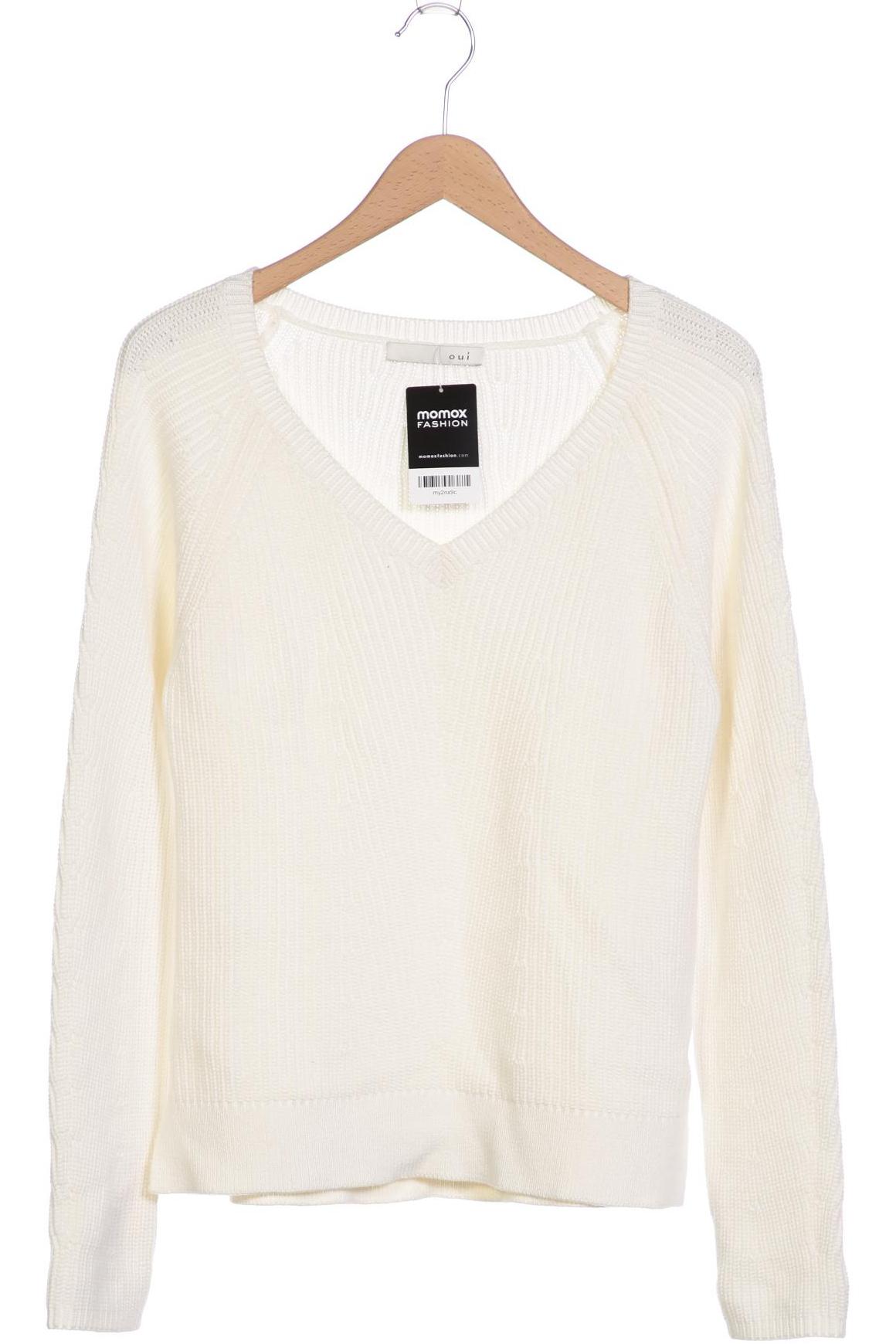 

Oui Damen Pullover, cremeweiß, Gr. 36