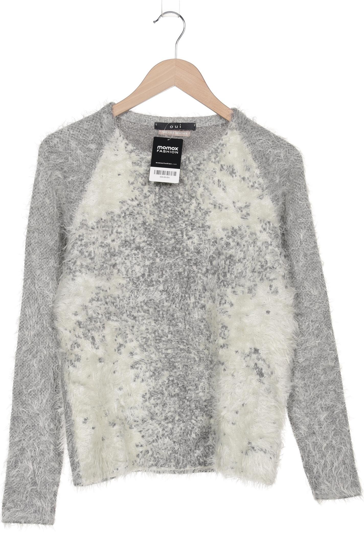 

Oui Damen Pullover, grau, Gr. 36