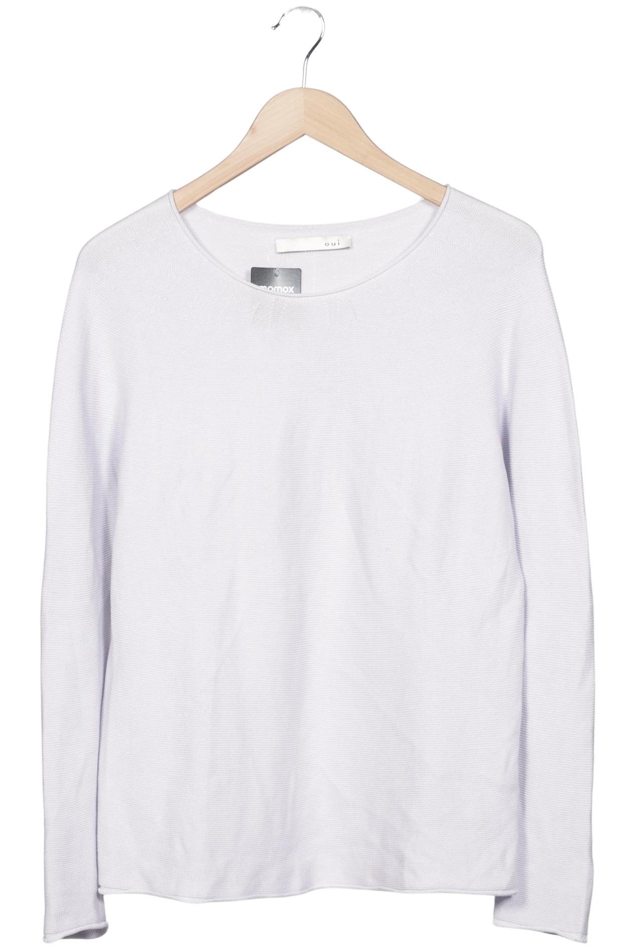 

Oui Damen Pullover, weiß, Gr. 36
