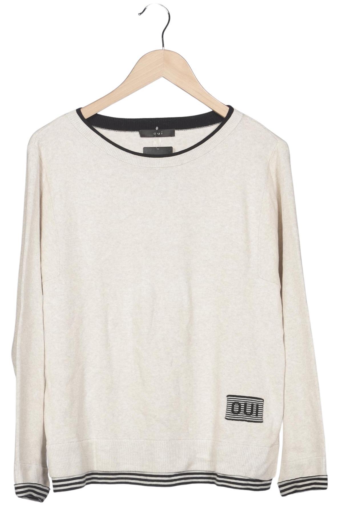 

Oui Damen Pullover, cremeweiß, Gr. 38