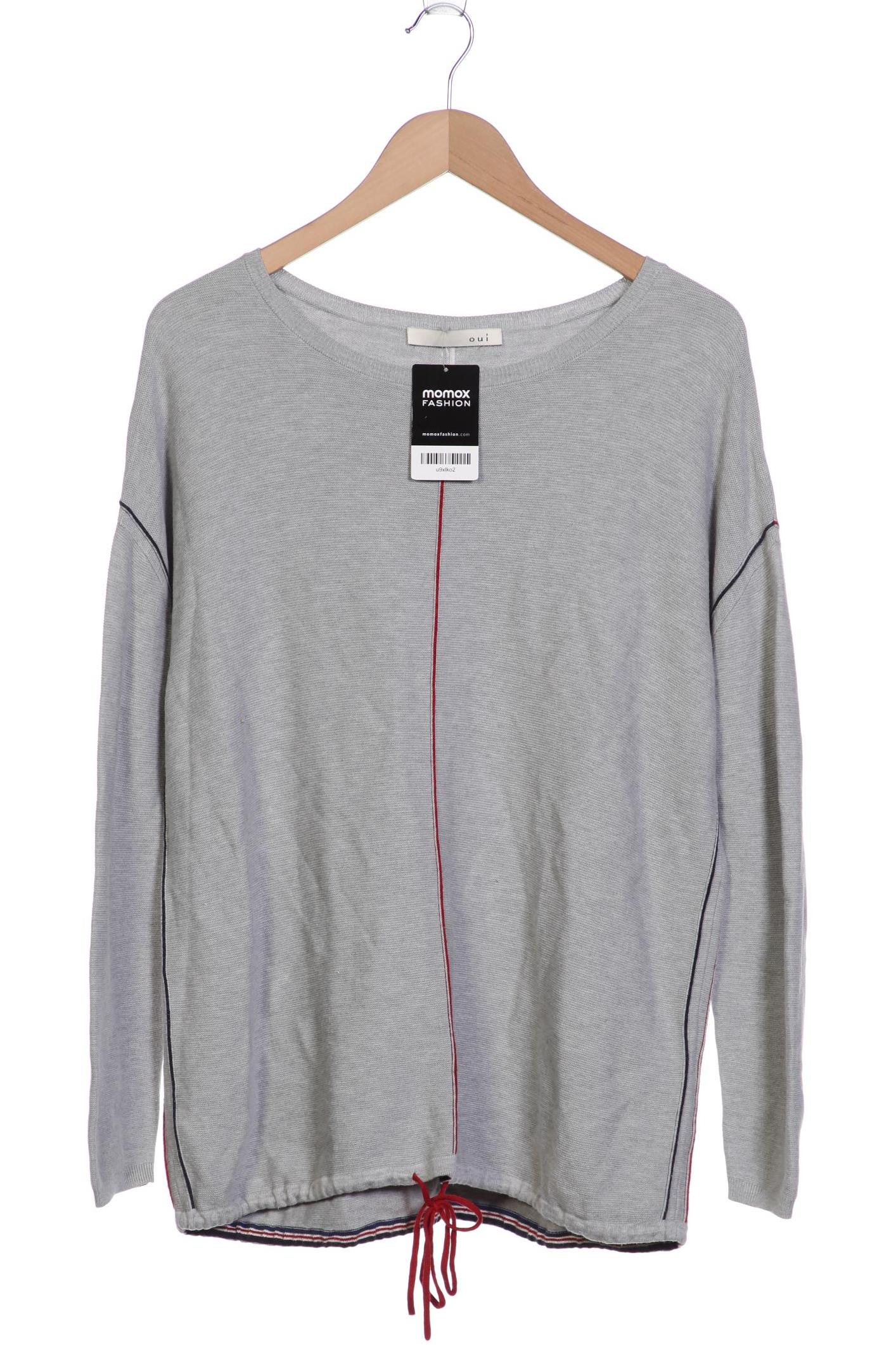 

Oui Damen Pullover, grau