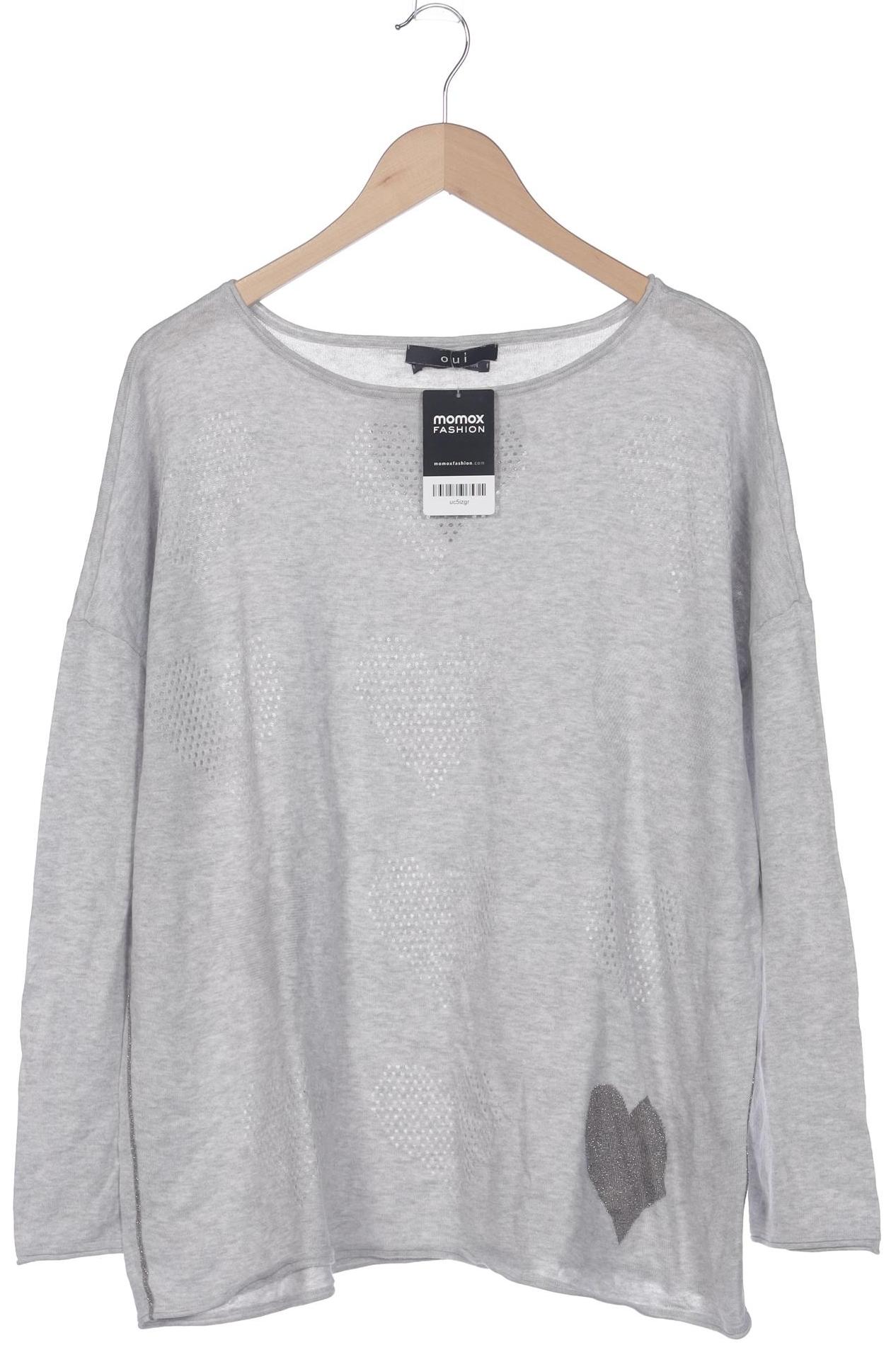 Thumbnail - Oui Damen Pullover, grau, Gr. 46