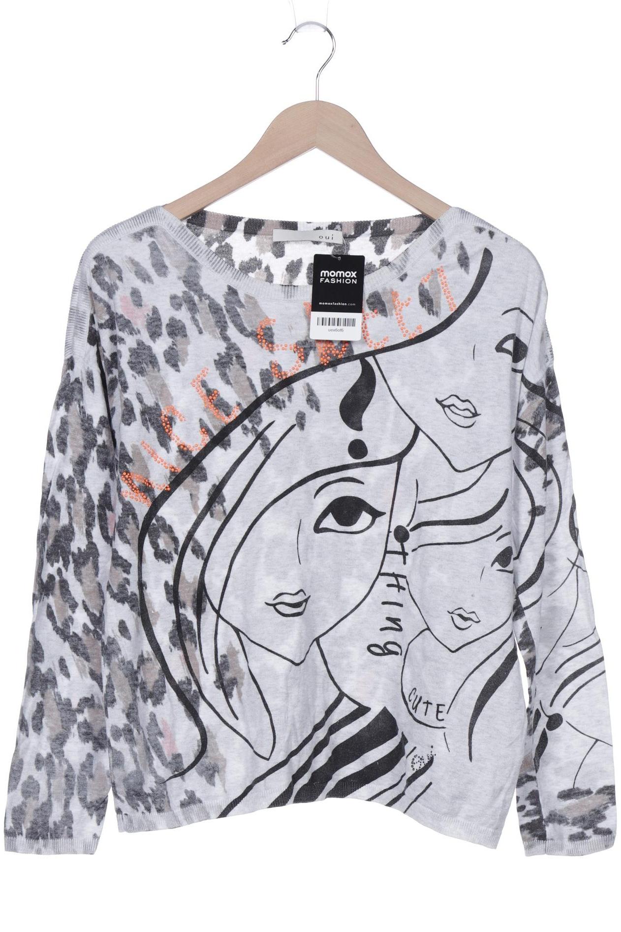 

Oui Damen Pullover, grau, Gr. 38
