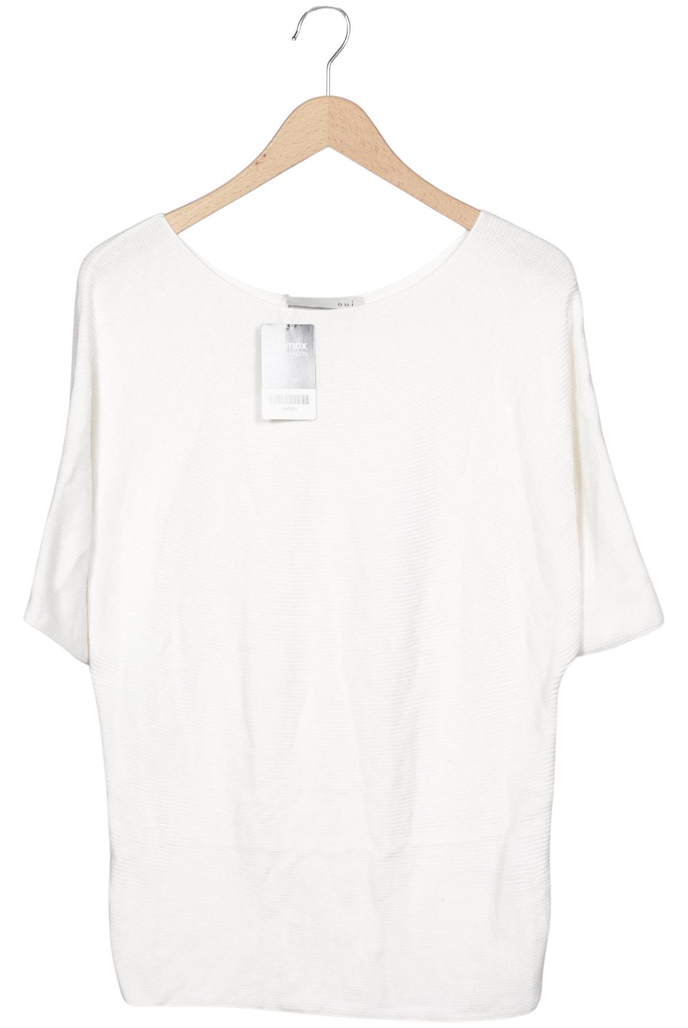 

Oui Damen Pullover, weiß, Gr. 38