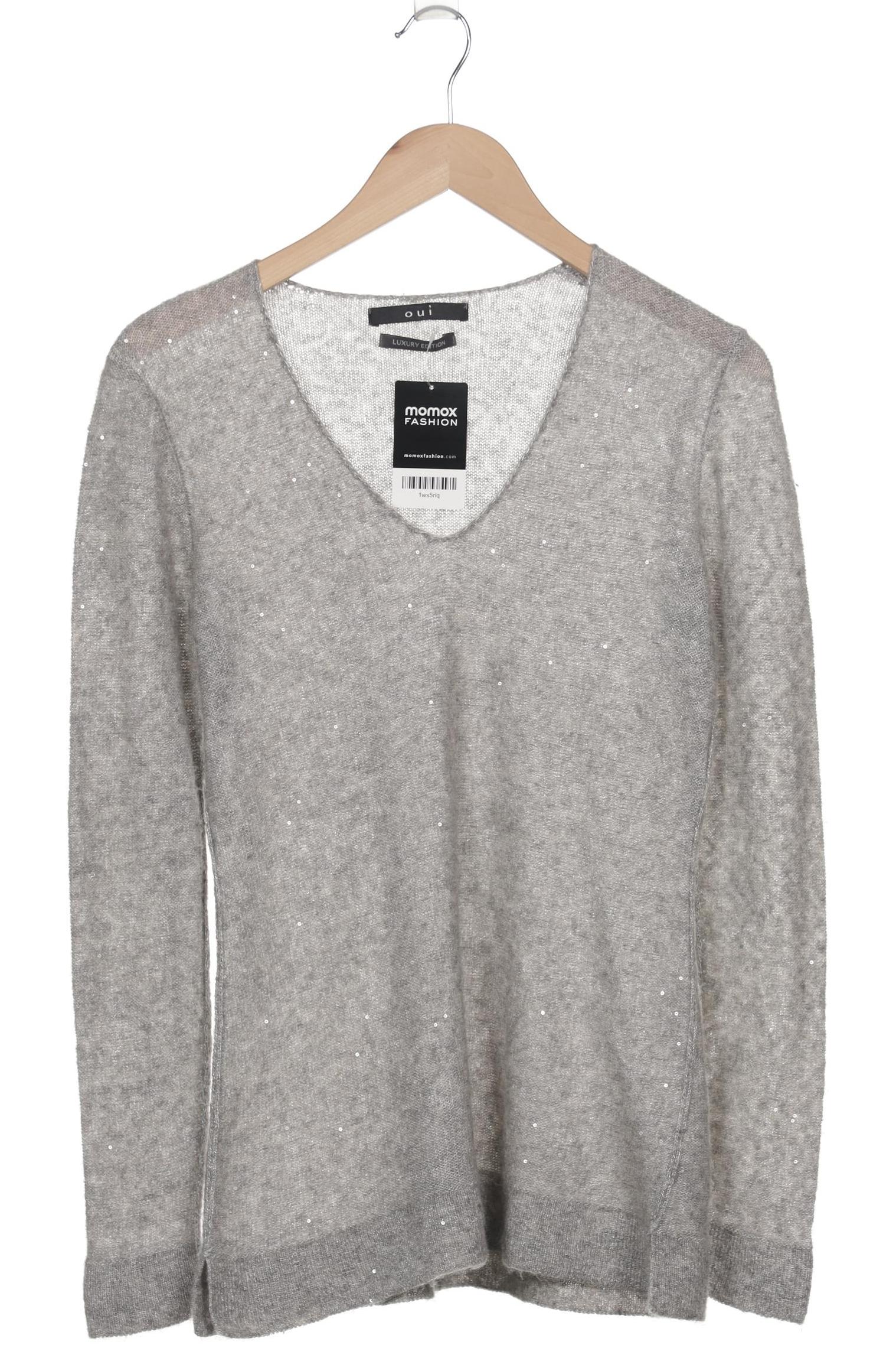 

Oui Damen Pullover, grau, Gr. 38