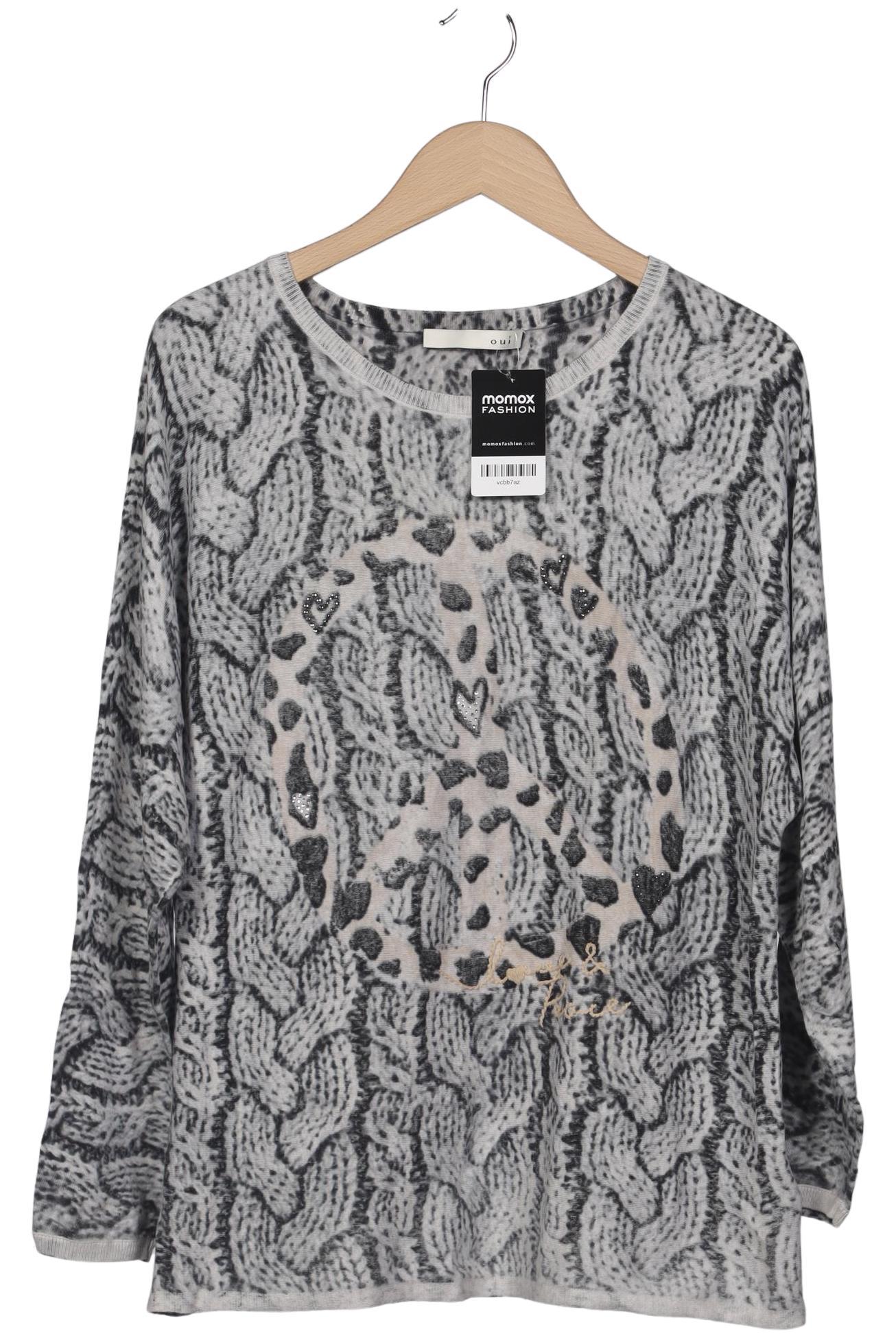 

Oui Damen Pullover, grau, Gr. 38