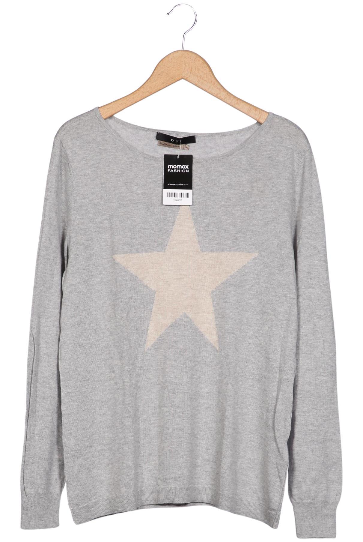 

Oui Damen Pullover, grau, Gr. 42