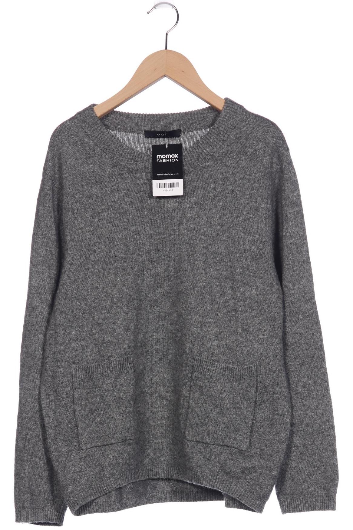 

Oui Damen Pullover, grau, Gr. 34