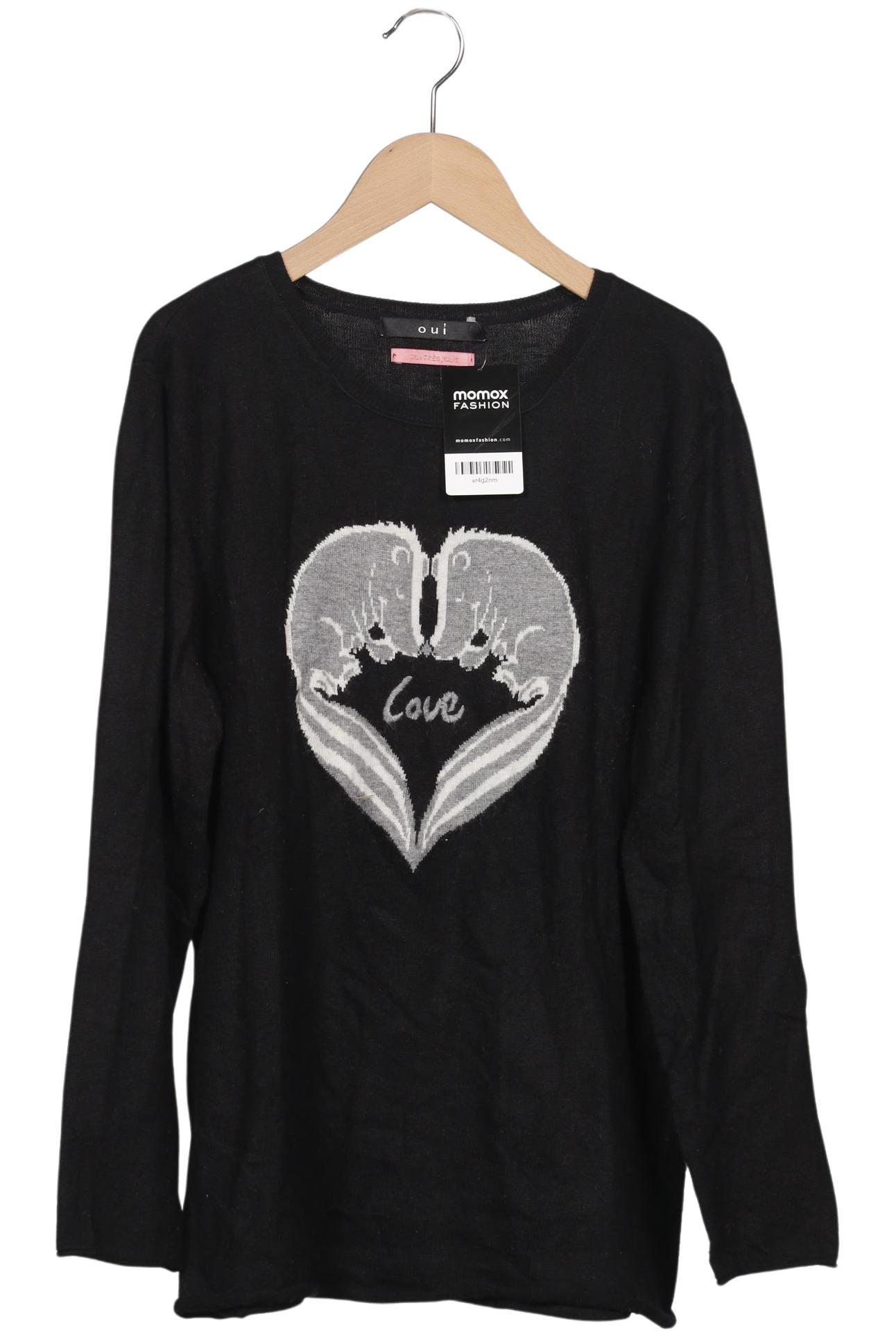 

Oui Damen Pullover, schwarz, Gr. 38