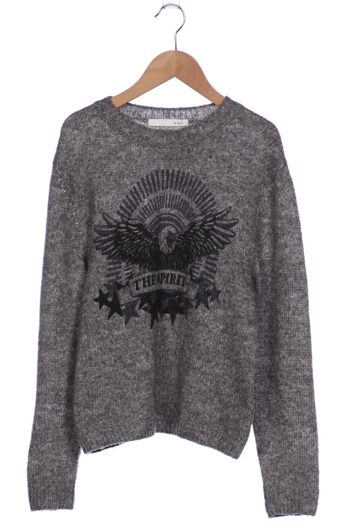 

Oui Damen Pullover, grau, Gr. 34